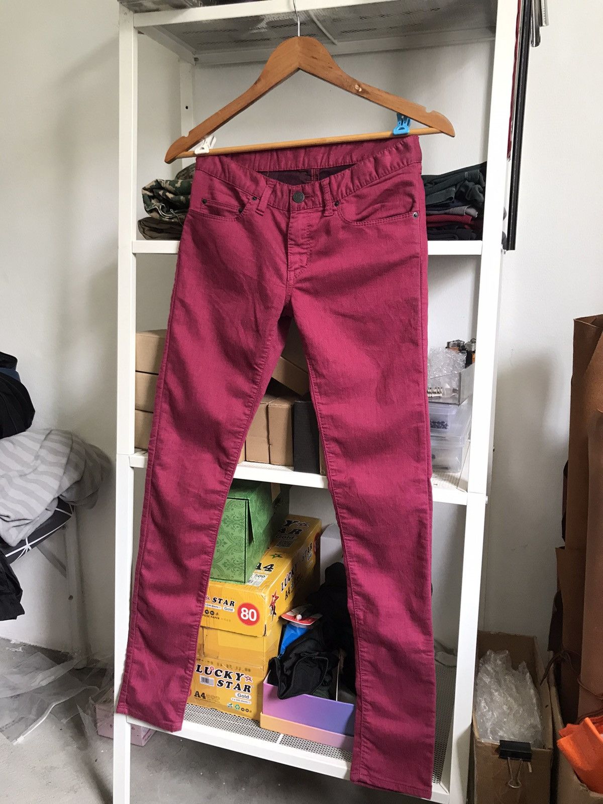 Hysteric Glamour Steal🔥 VINTAGE Hysteric Glamour Pink Jeans Size 23" - 7 Thumbnail