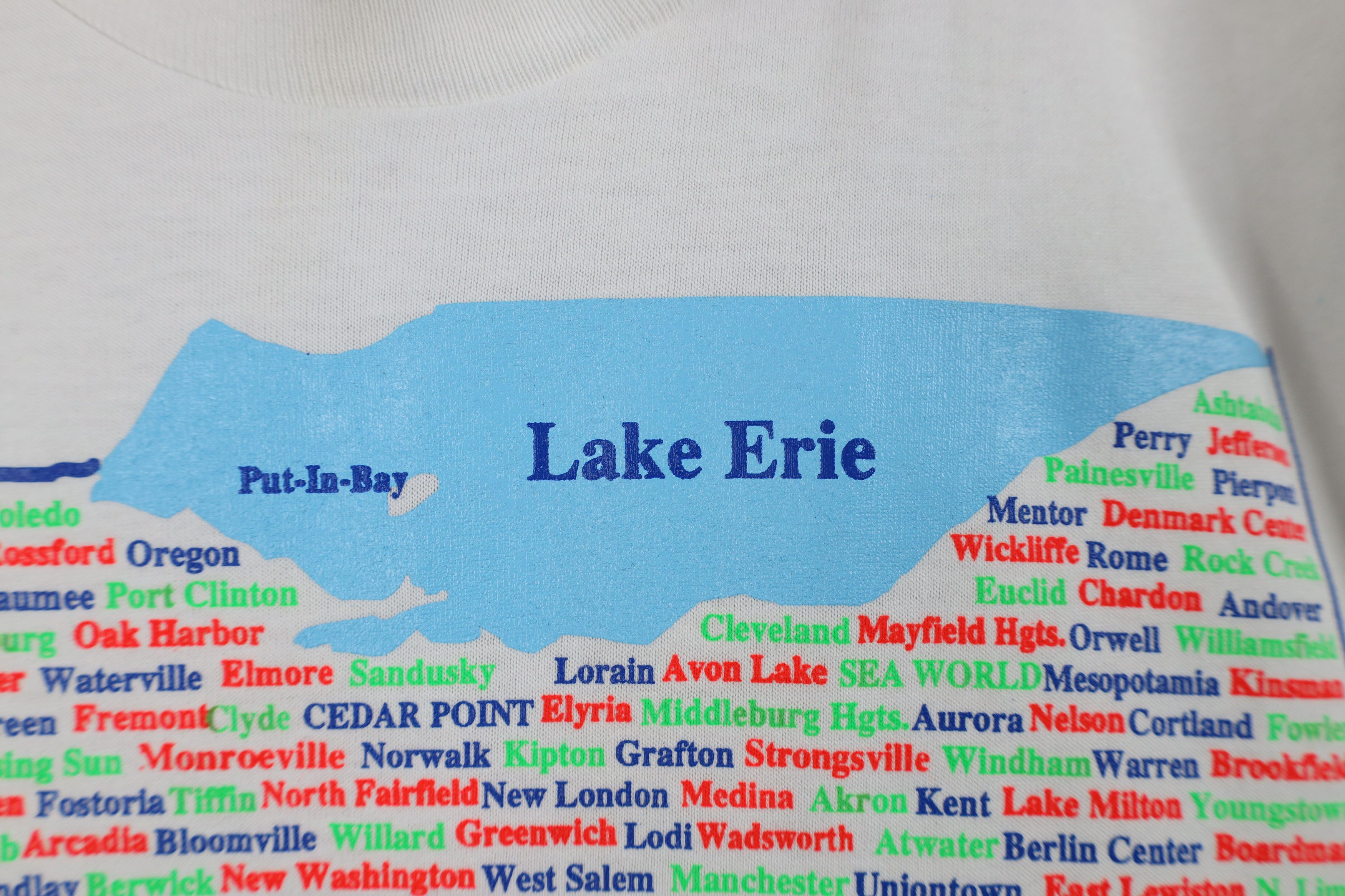 Vintage Deadstock Vintage 90s Ohio City Short Sleeve T-Shirt White Size US XL / EU 56 / 4 - 5 Thumbnail