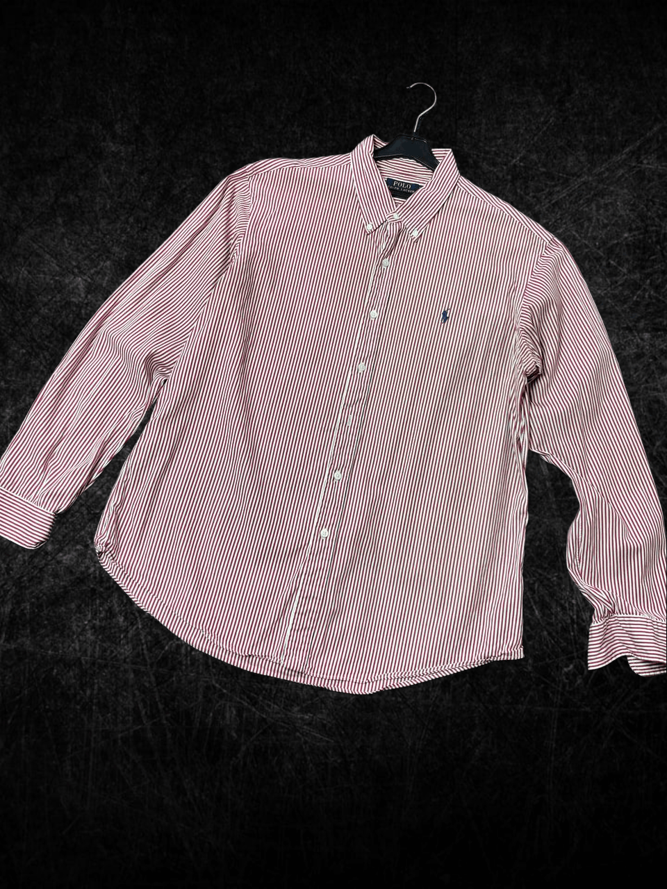 Polo Ralph Lauren Vintage Striped Red and White Shirt Y2K Polo Ralph Lauren Size US XL / EU 56 / 4 - 1 Thumbnail