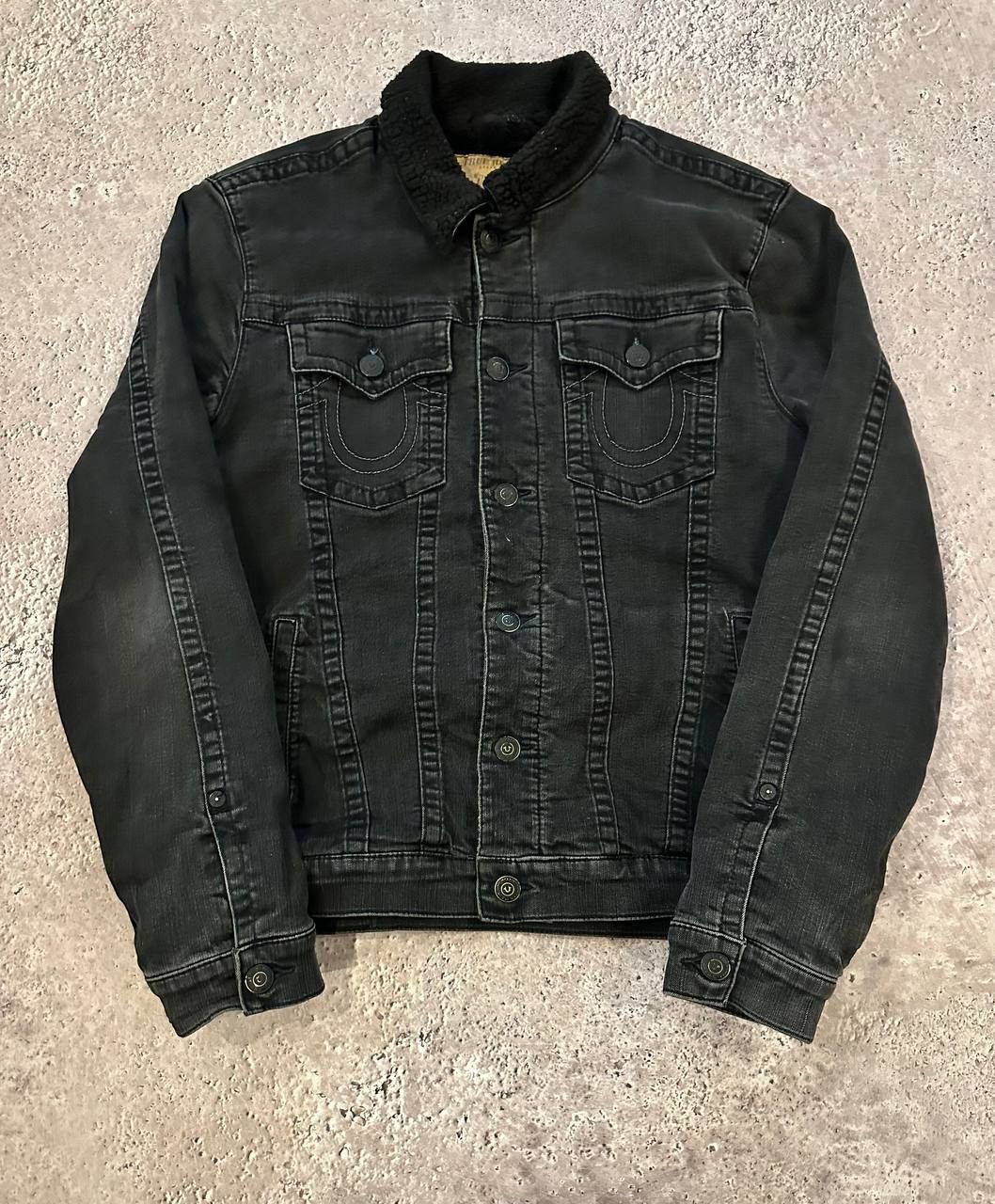 True Religion 2000s true religion contrast-stitch trucker denim jacket Size US M / EU 48-50 / 2 - 2 Thumbnail