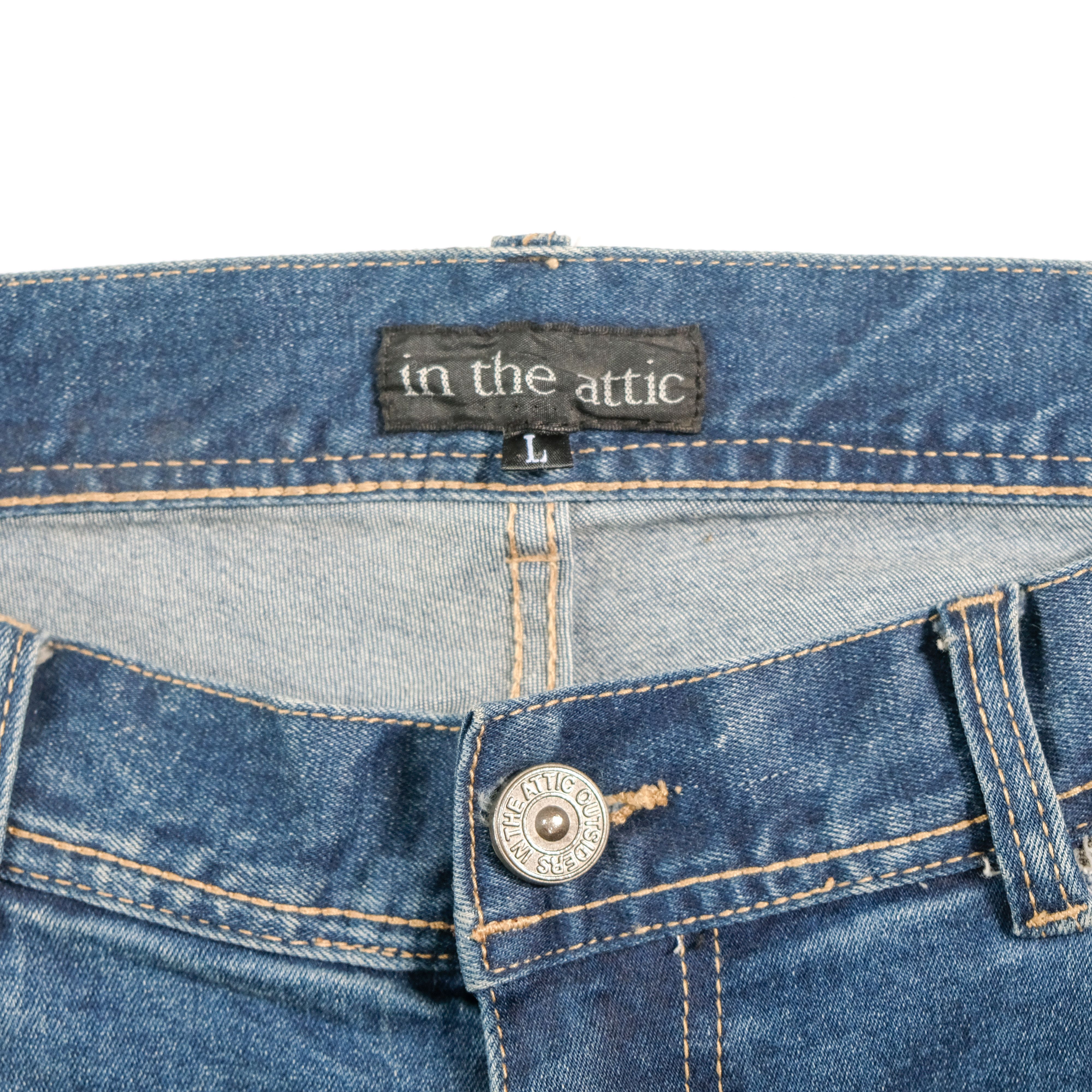 In The Attic In The Attic blue ripped super skinny jeans Size US 31 - 4 Thumbnail