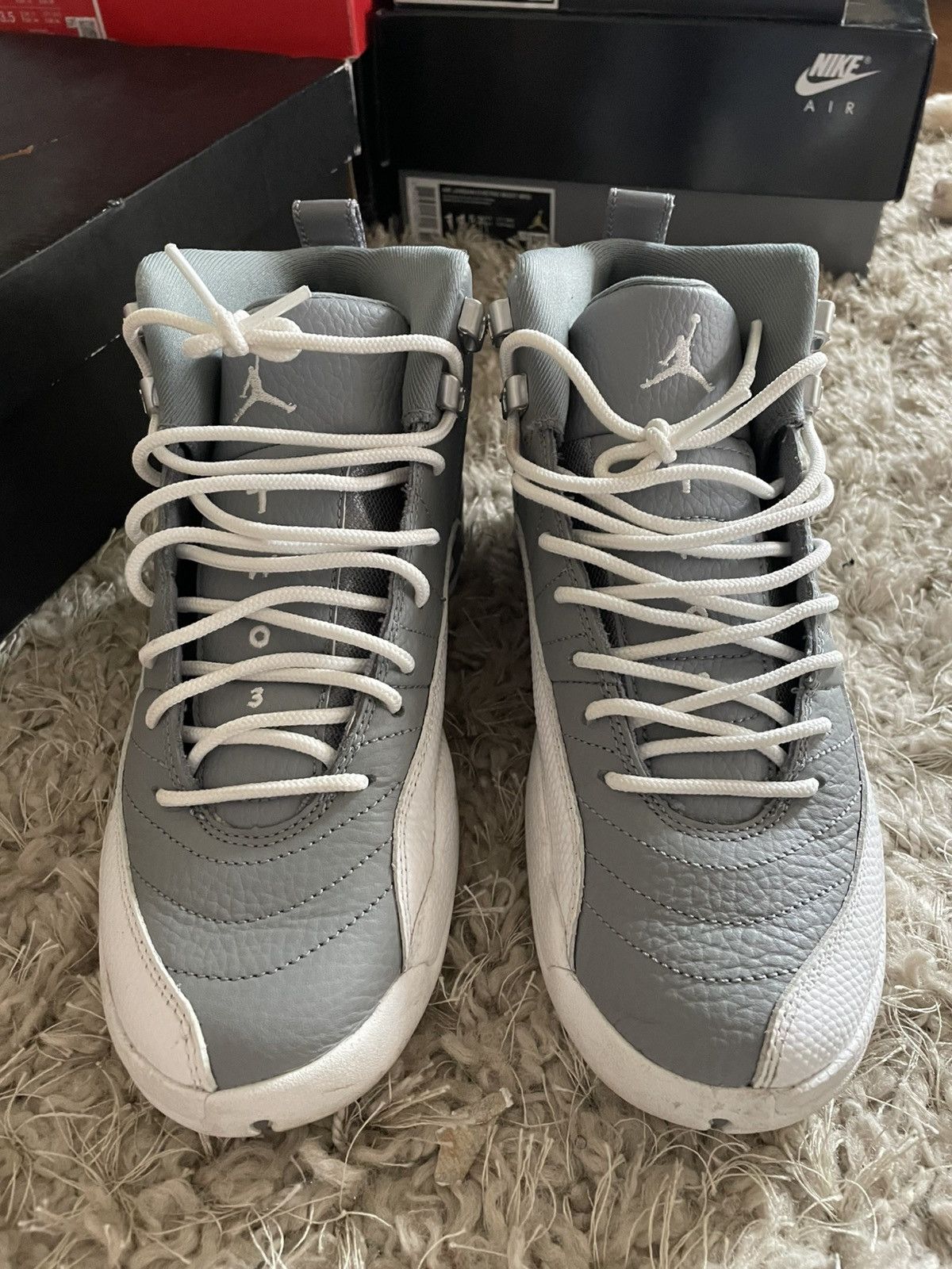 Jordan Brand Jordan 12 Stealth Grey Size US 7 / IT 37 - 4 Thumbnail