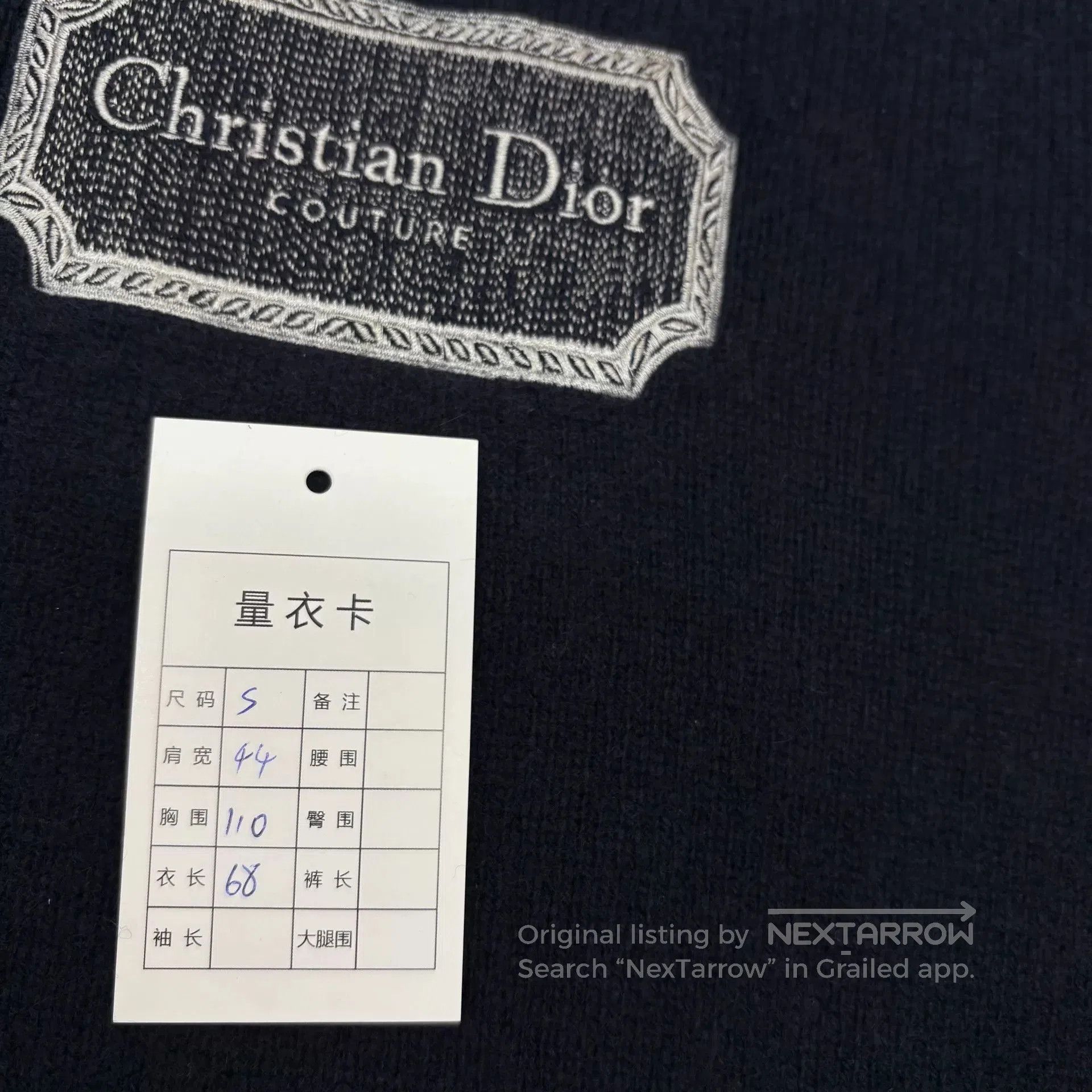 Dior dior embroidered logo cashmere sweater size s. Size US S / EU 44-46 / 1 - 7 Thumbnail