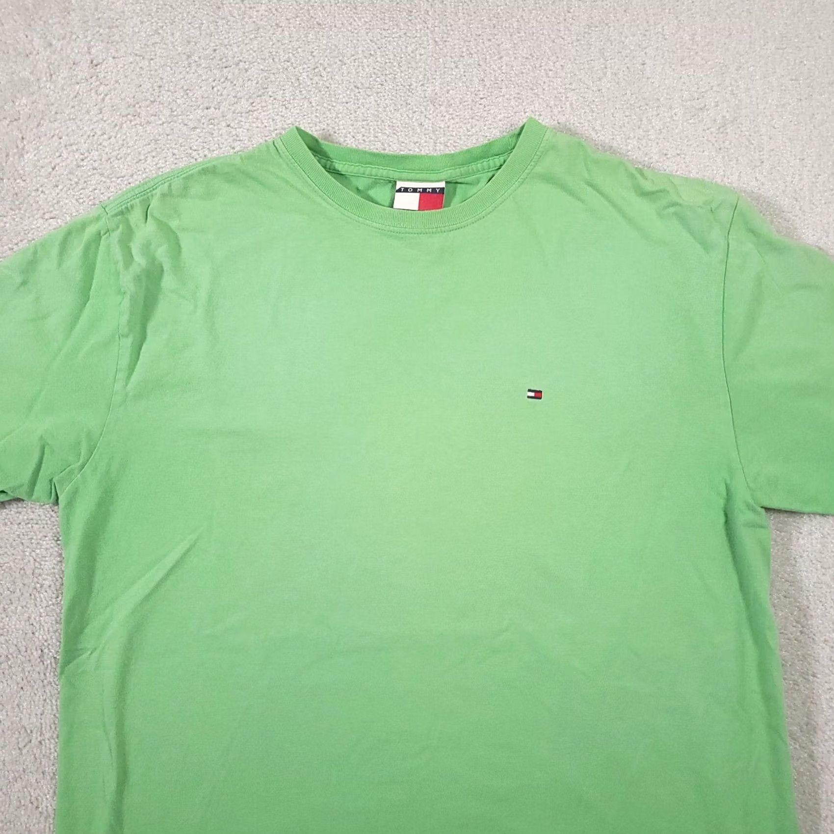 Tommy Hilfiger Tommy Hilfiger Shirt Mens Large Green Short Sleeve Embroidered Logo Casual Size US L / EU 52-54 / 3 - 3 Thumbnail