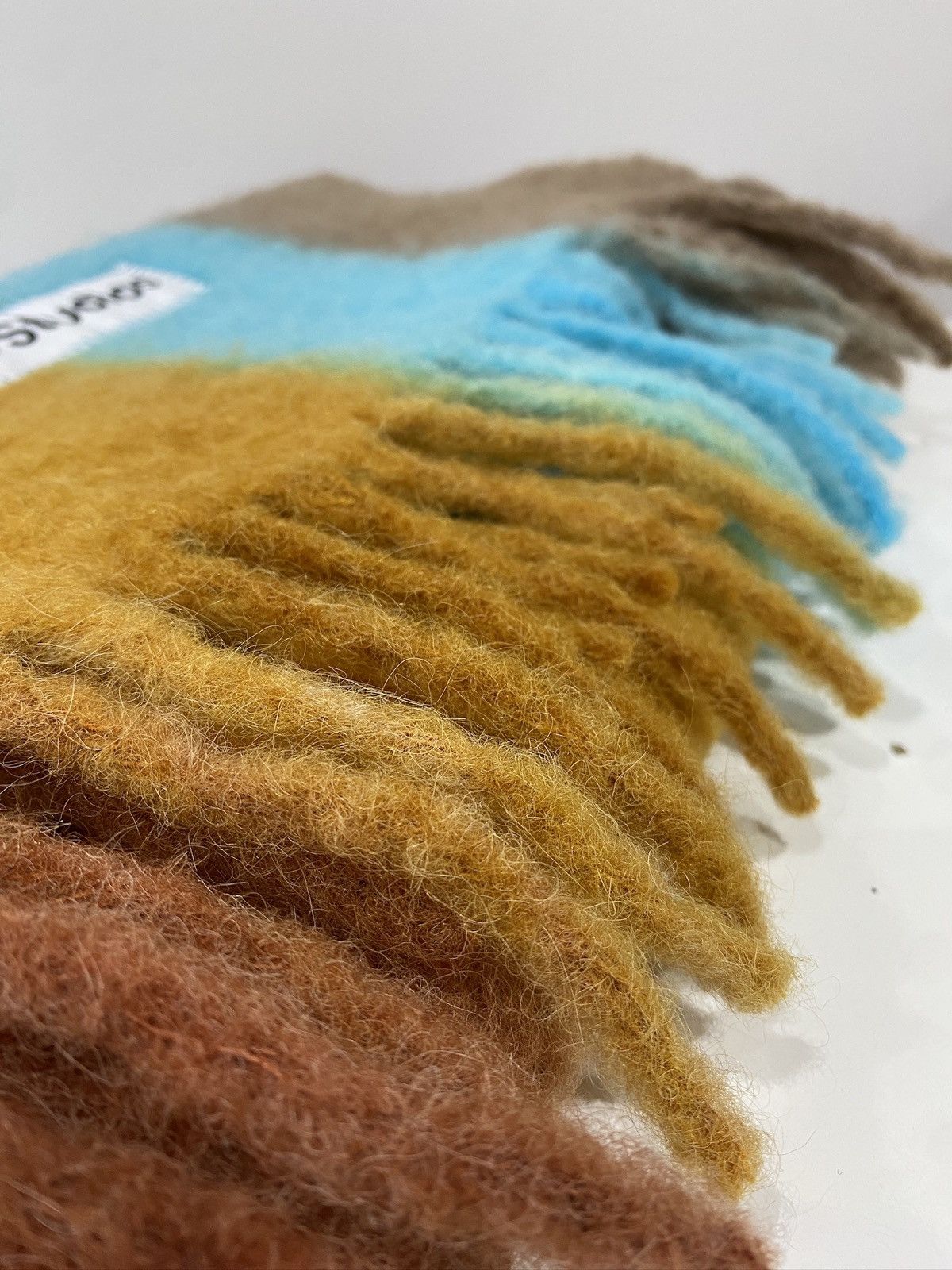 Acne Studios Acne Studios Gradient Striped Scarf Large Wool Alpaca Mohair Size ONE SIZE - 15 Thumbnail