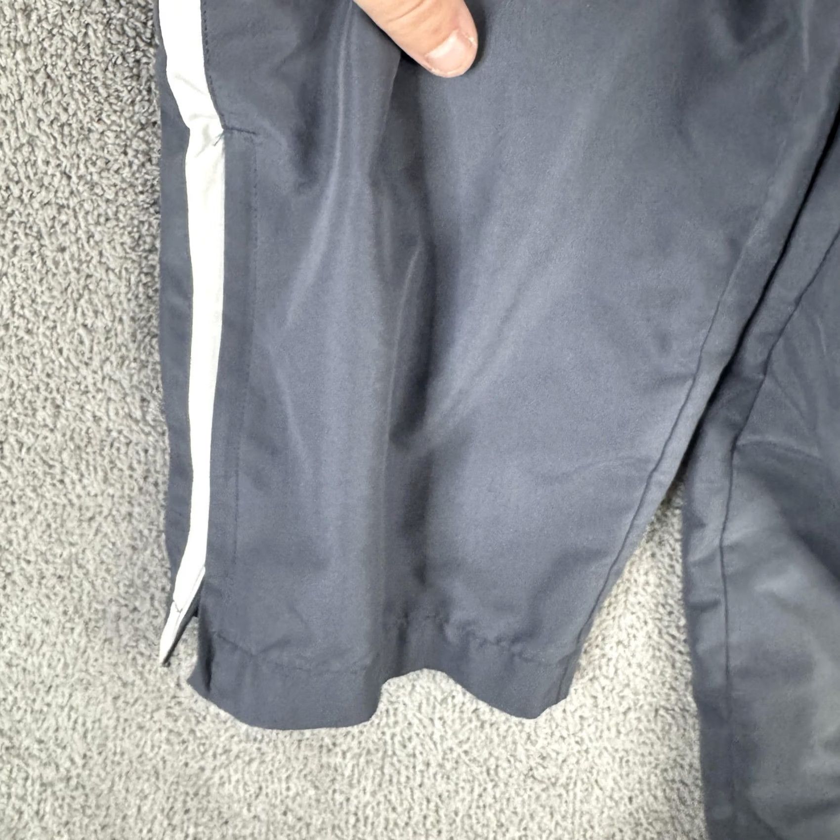 Vintage East West Track Pants Mens M Gray Lined Side Stripe Woven Athletic Size US 31 - 5 Thumbnail