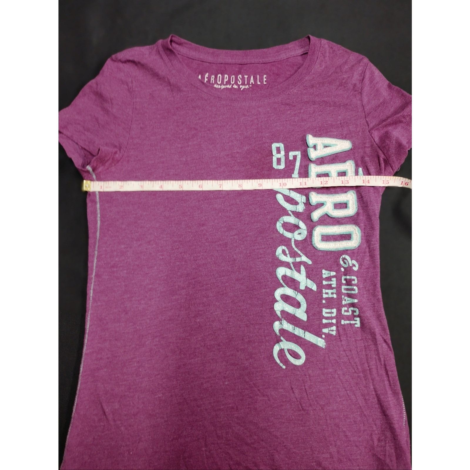 Aeropostale Aeropostale Women's' Heather Purple Logo Tee Size S / US 4 / IT 40 - 4 Thumbnail
