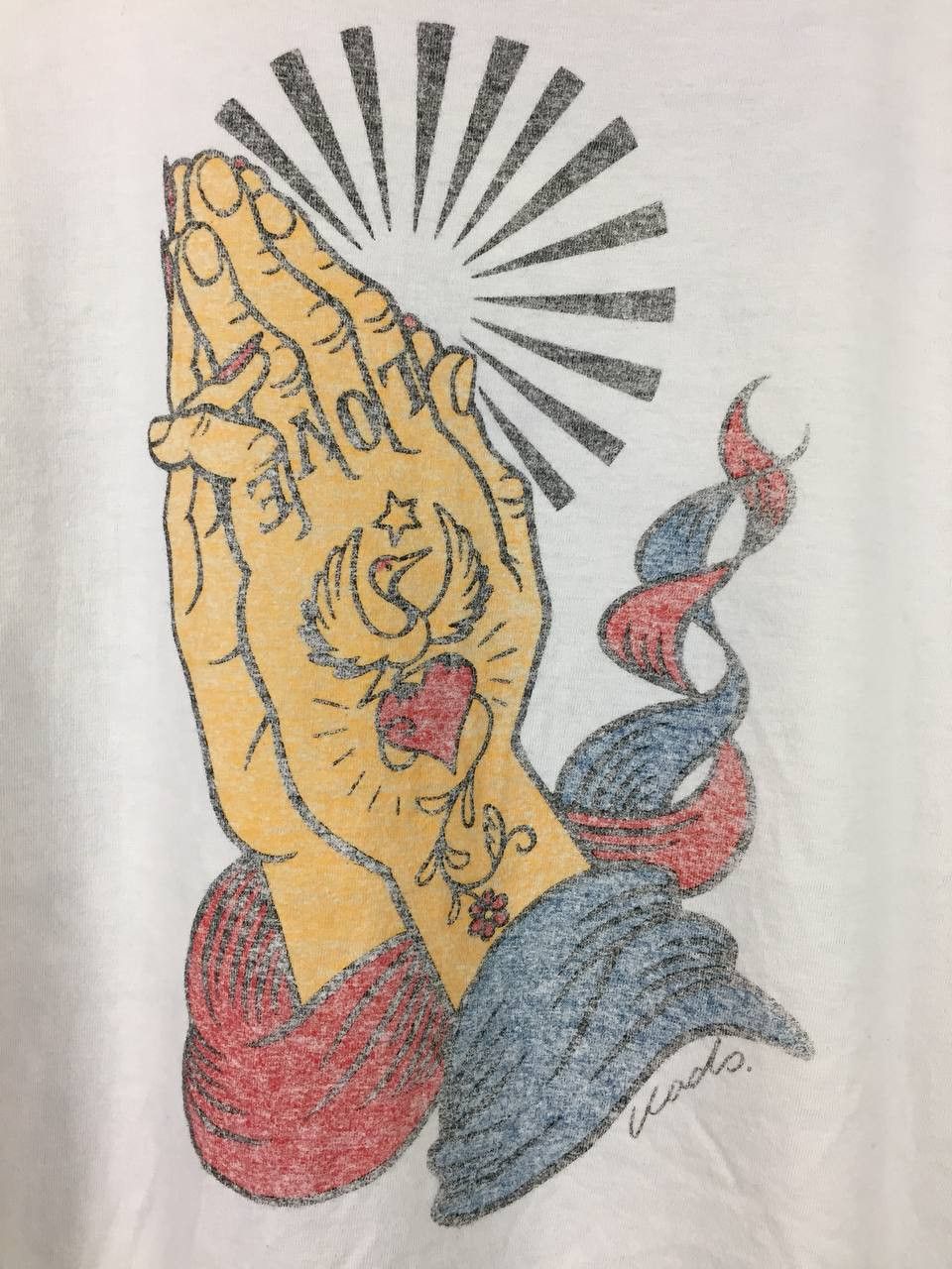 Beams Japan Beams T Japan Streetwear Praying Hands Tattoo Art Tee Size US M / EU 48-50 / 2 - 4 Thumbnail