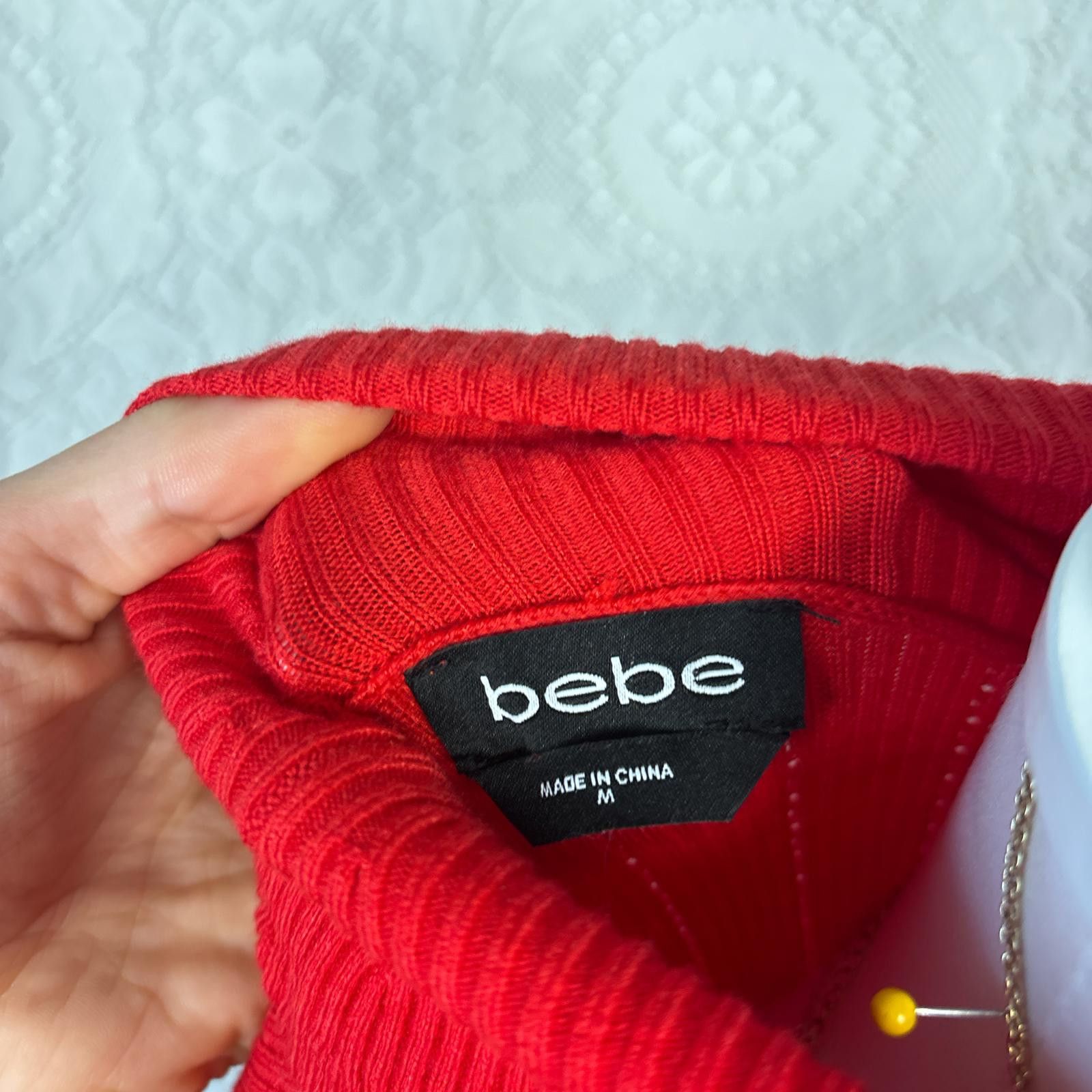 United Colors Of Benetton y2k bebe rhinestone beaded turtle neck sweater Size M / US 6-8 / IT 42-44 - 4 Thumbnail