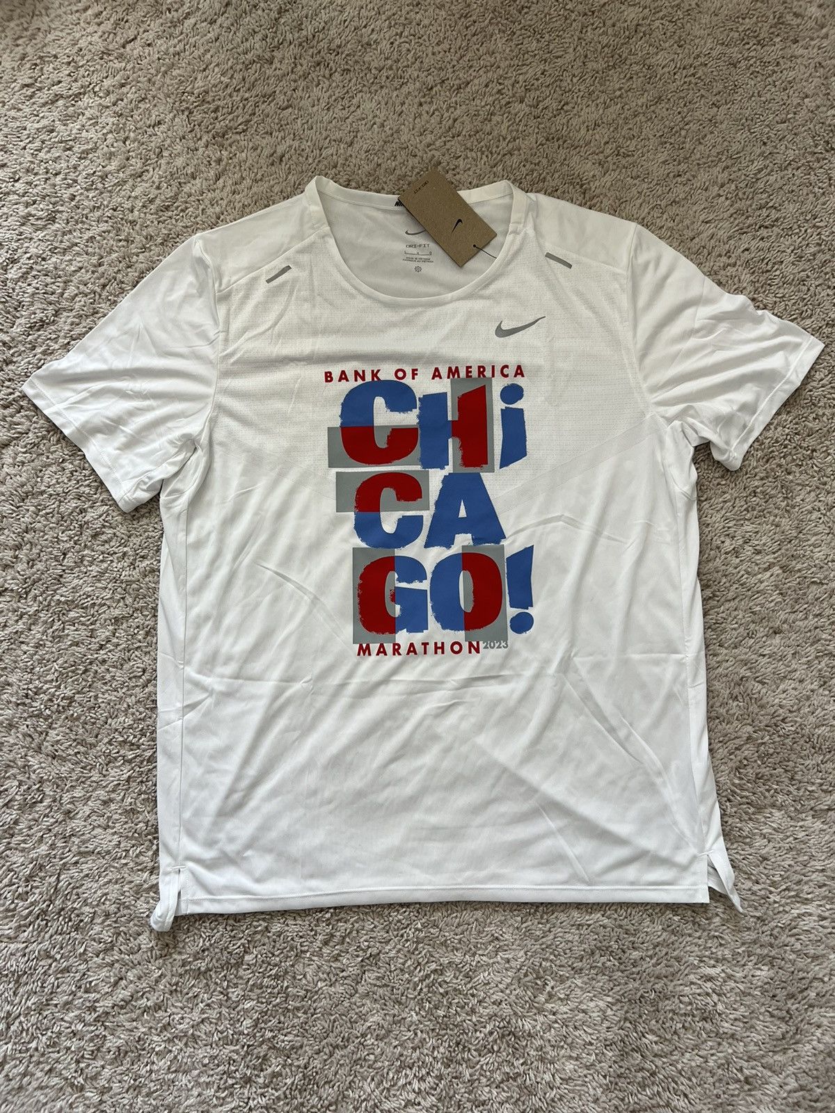 Nike Nike Chicago BOA Marathon 2023 Running Top Shirt Size US L / EU 52-54 / 3 - 2 Thumbnail