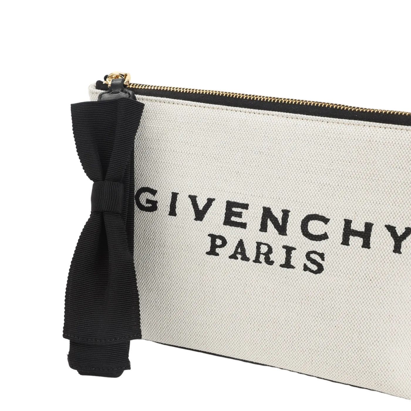 Givenchy GIVENCHY Beige/Black Canvas Pouch Bag New And Authentic Size ONE SIZE - 3 Thumbnail