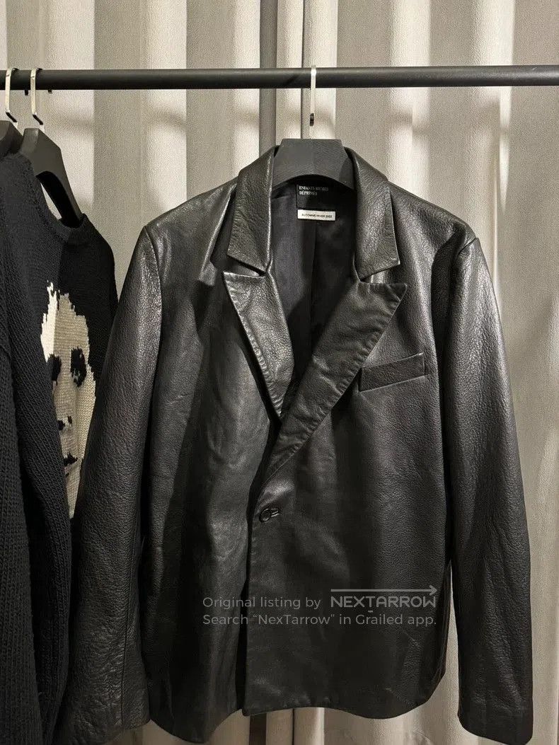 Enfants Riches Deprimes Black Leather Blazer from Enfants Riches Deprimes. Size US L / EU 52-54 / 3 - 1 Thumbnail