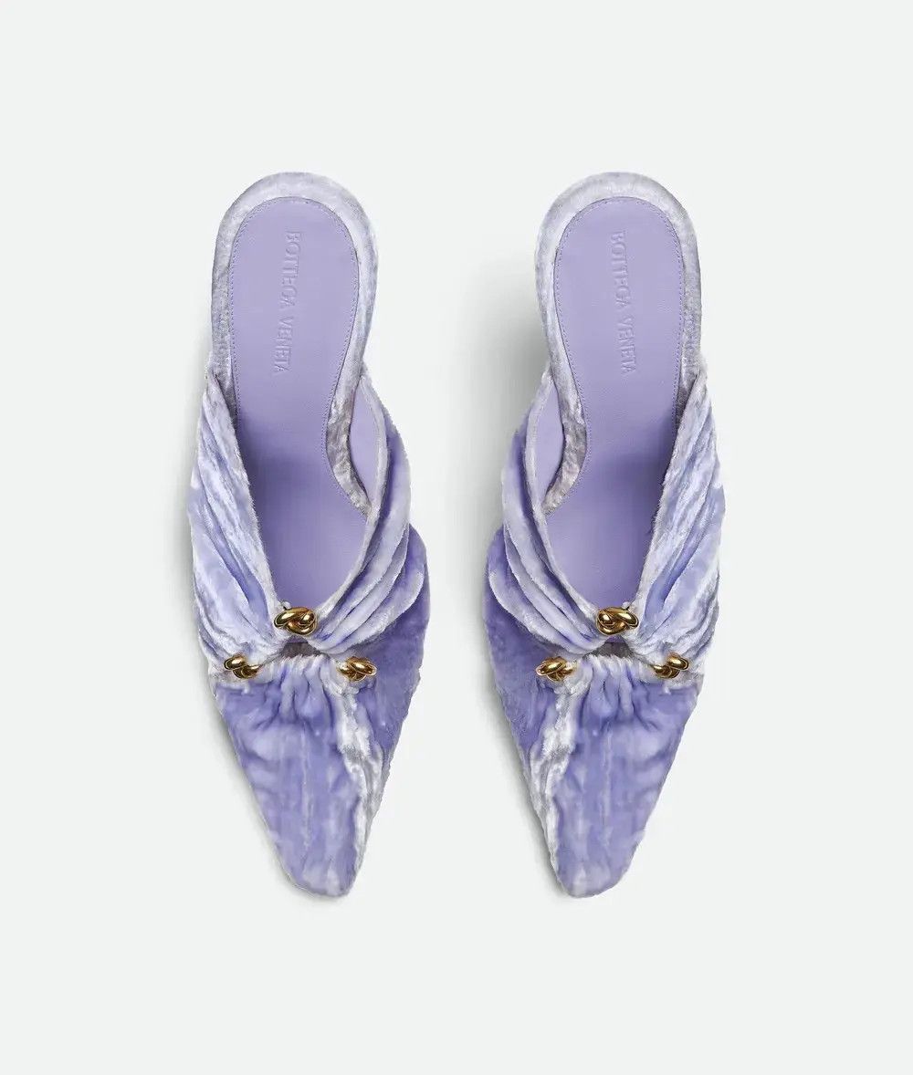 Bottega Veneta o1n1vont1225 Bunnie Mules in Purple Size US 8.5 / IT 38.5 - 4 Thumbnail