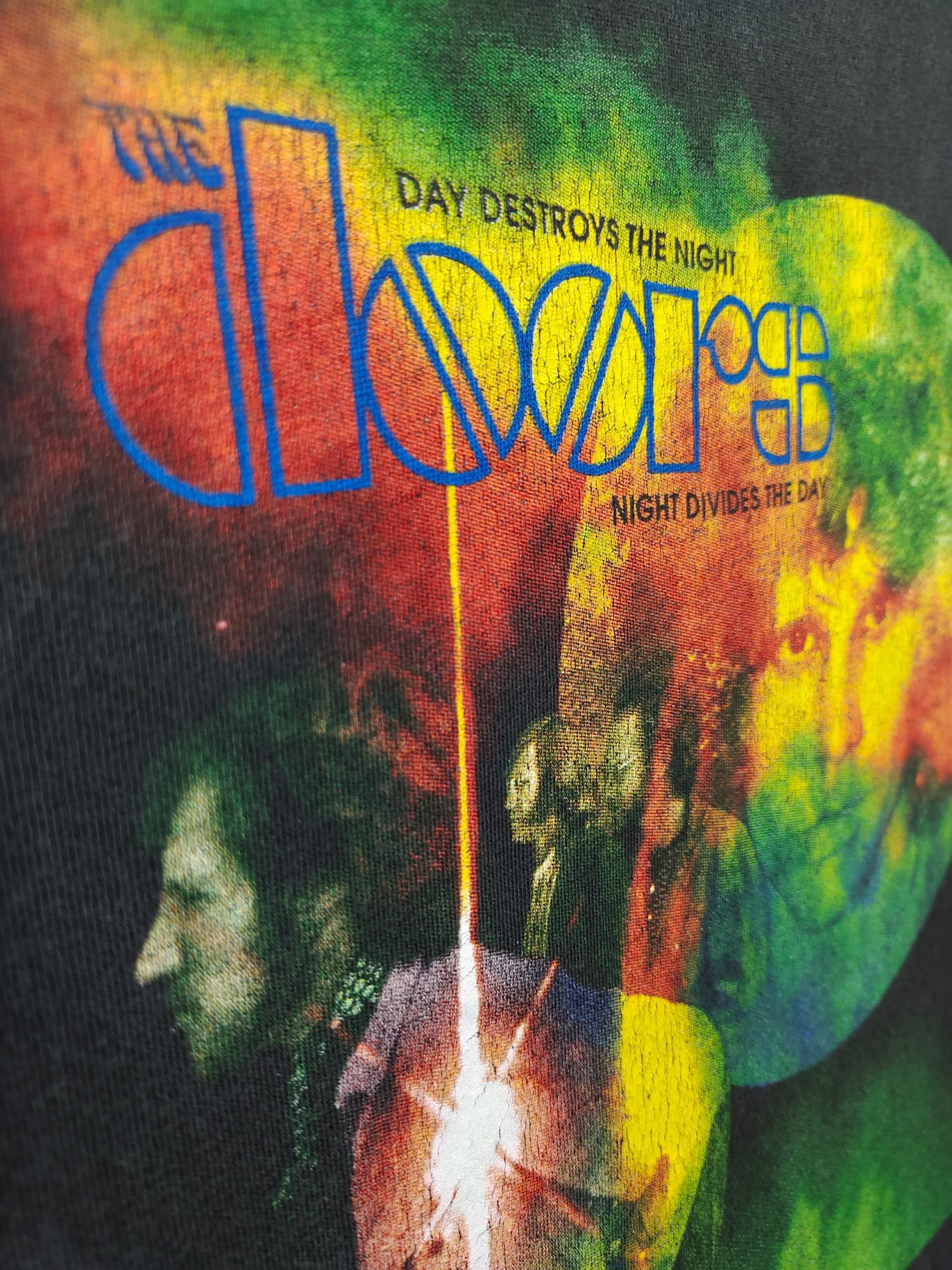 Band Tees VINTAGE 90's THE DOORS JIM MORRISON CROP T SHIRT Size US XL / EU 56 / 4 - 6 Thumbnail