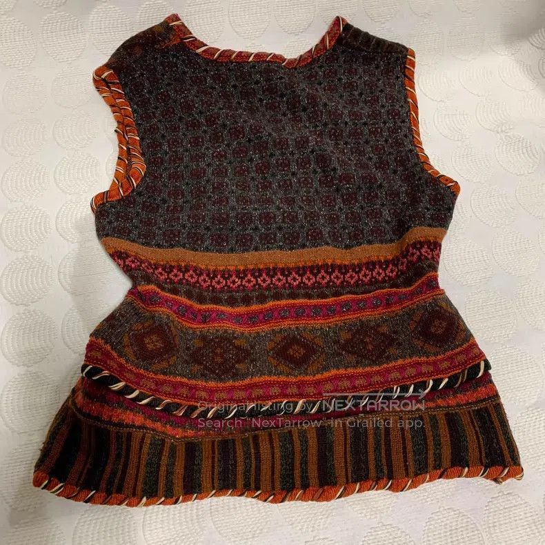 Vivienne Westwood Vivienne Westwood Ethnic patchwork detail vest top Size L / US 10 / IT 46 - 5 Thumbnail