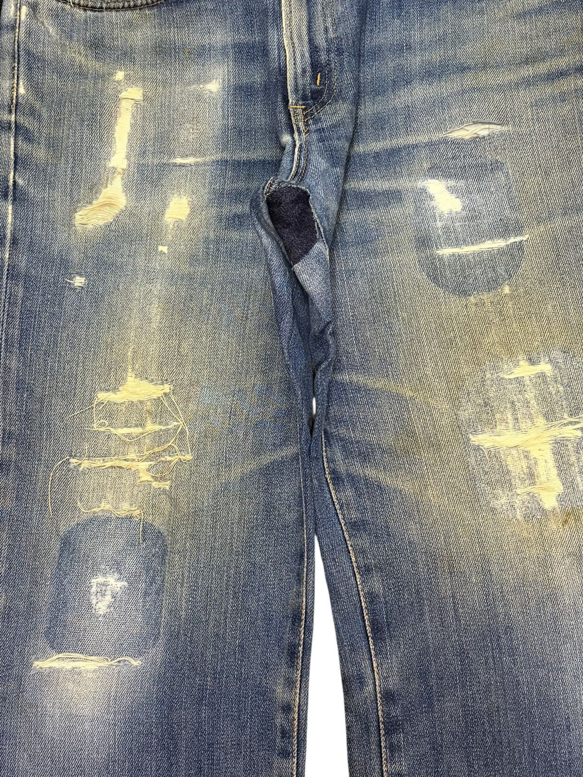 Edwin Japanese Edwin 503 Patches Distressed Loose Jeans Size US 32 / EU 48 - 3 Thumbnail