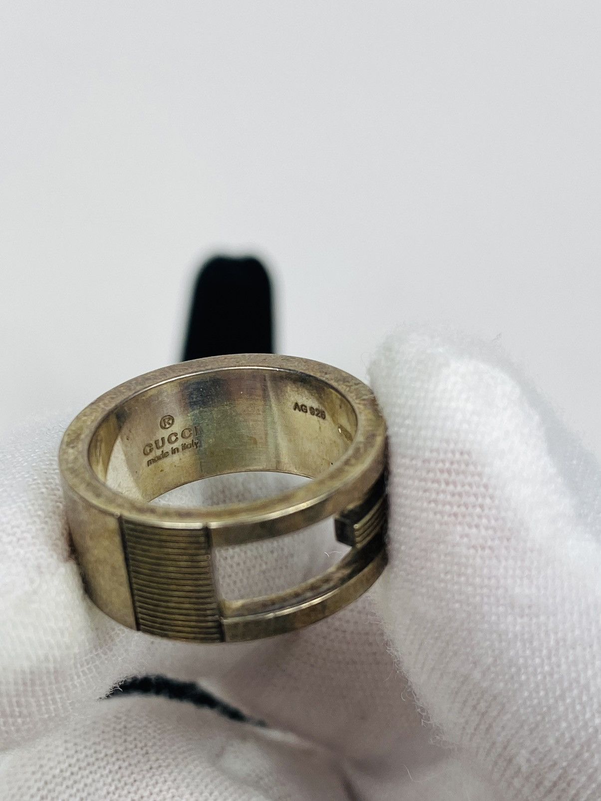Gucci Gucci .925 Silver G Ring size IT 9 Size ONE SIZE - 4 Thumbnail