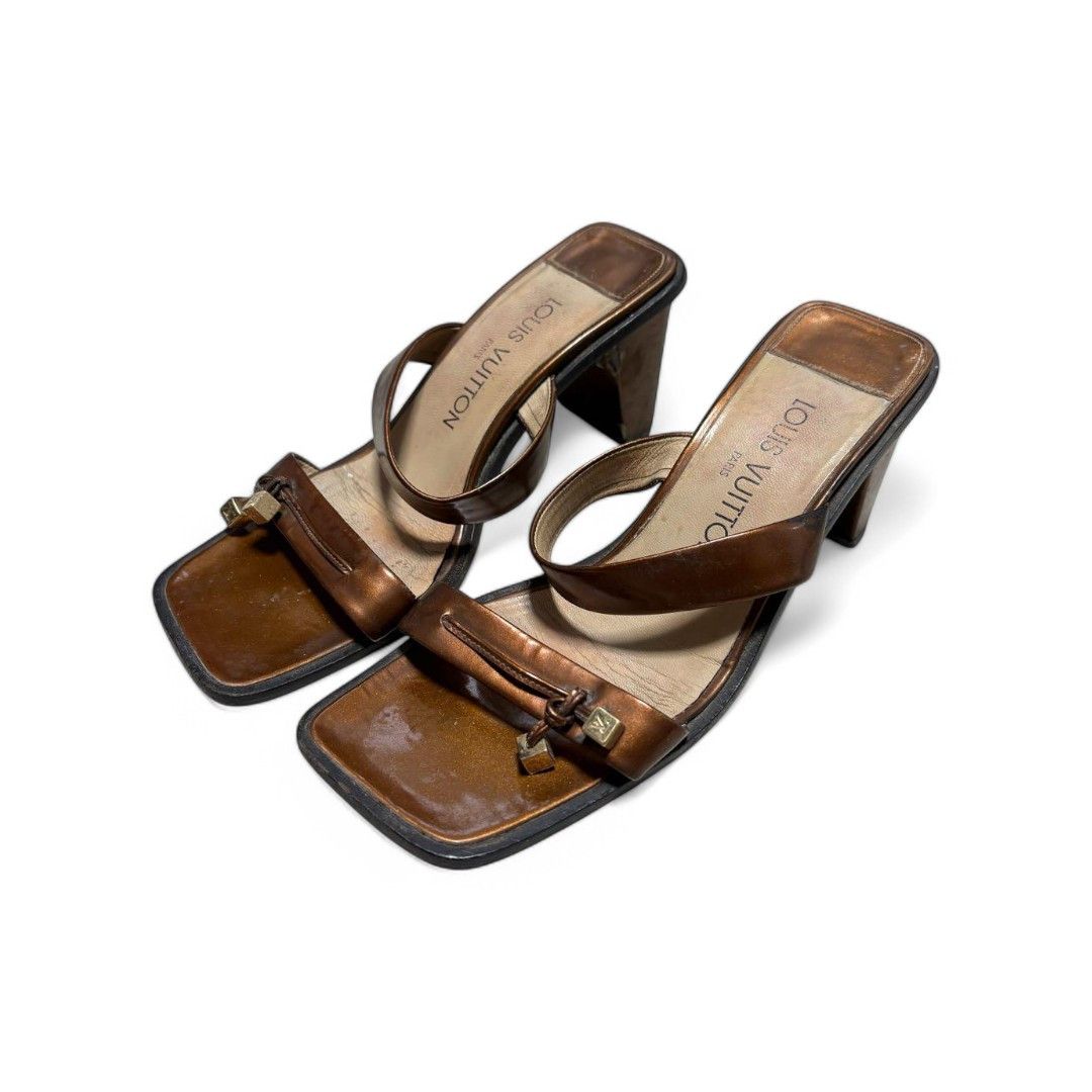 Louis Vuitton Louis Vuitton - 37.5 Vernis Mules Square Toe LV Charms Size US 6.5 / IT 36.5 - 1 Thumbnail