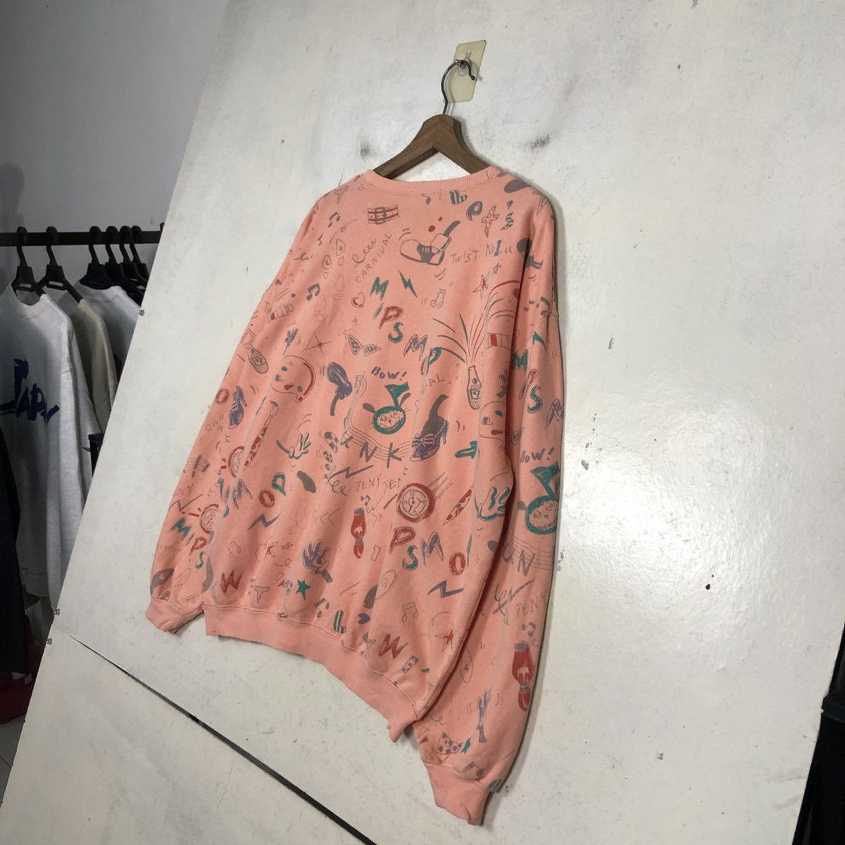 Issey Miyake 📌Vintage Sweatshirt Unbranded Full Print Issey Miyake Size US M / EU 48-50 / 2 - 12 Thumbnail
