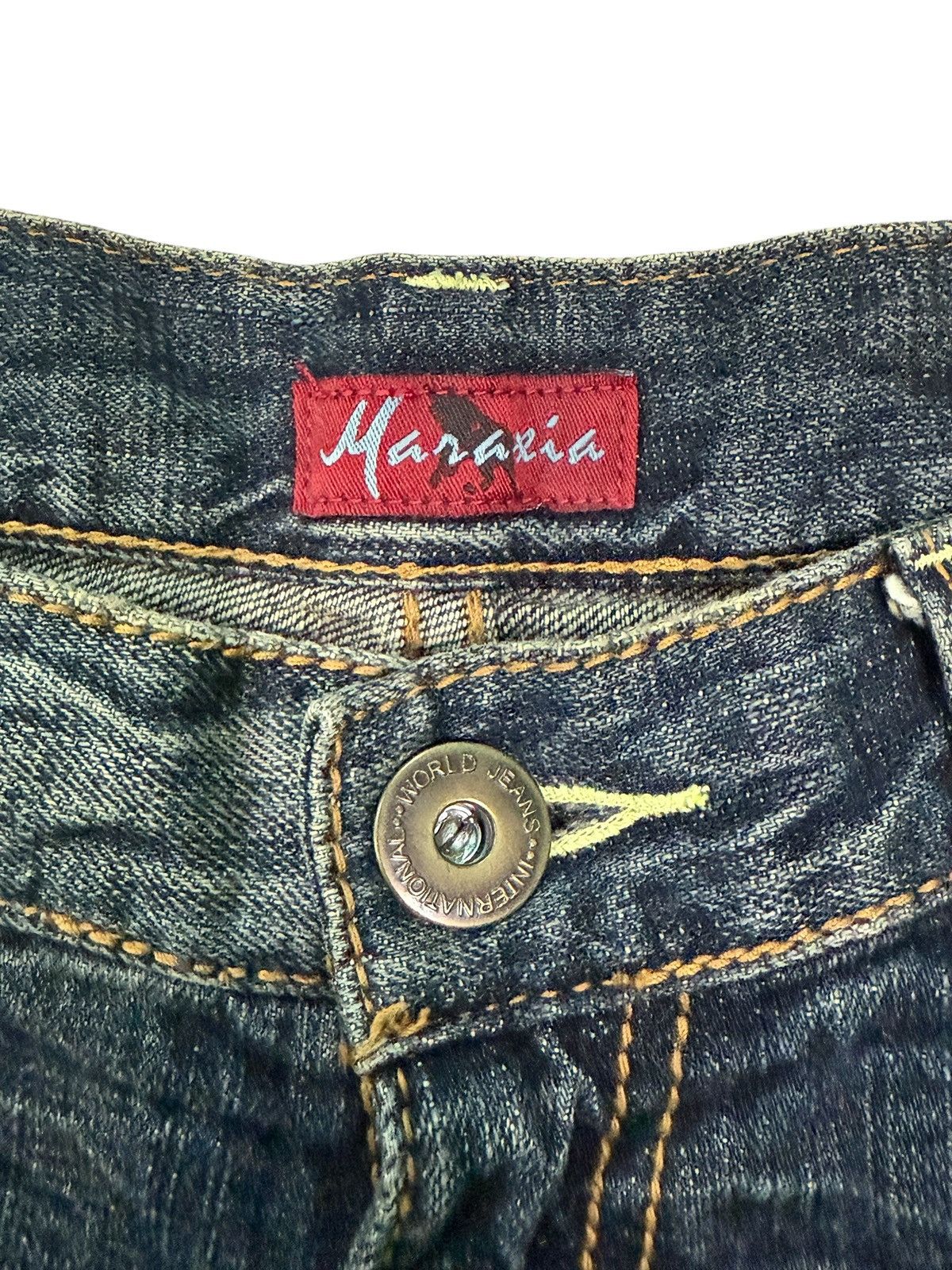 If Six Was Nine JAPANESE BRAND MARAXIA FLARE JEANS Size 30" / US 8 / IT 44 - 13 Thumbnail
