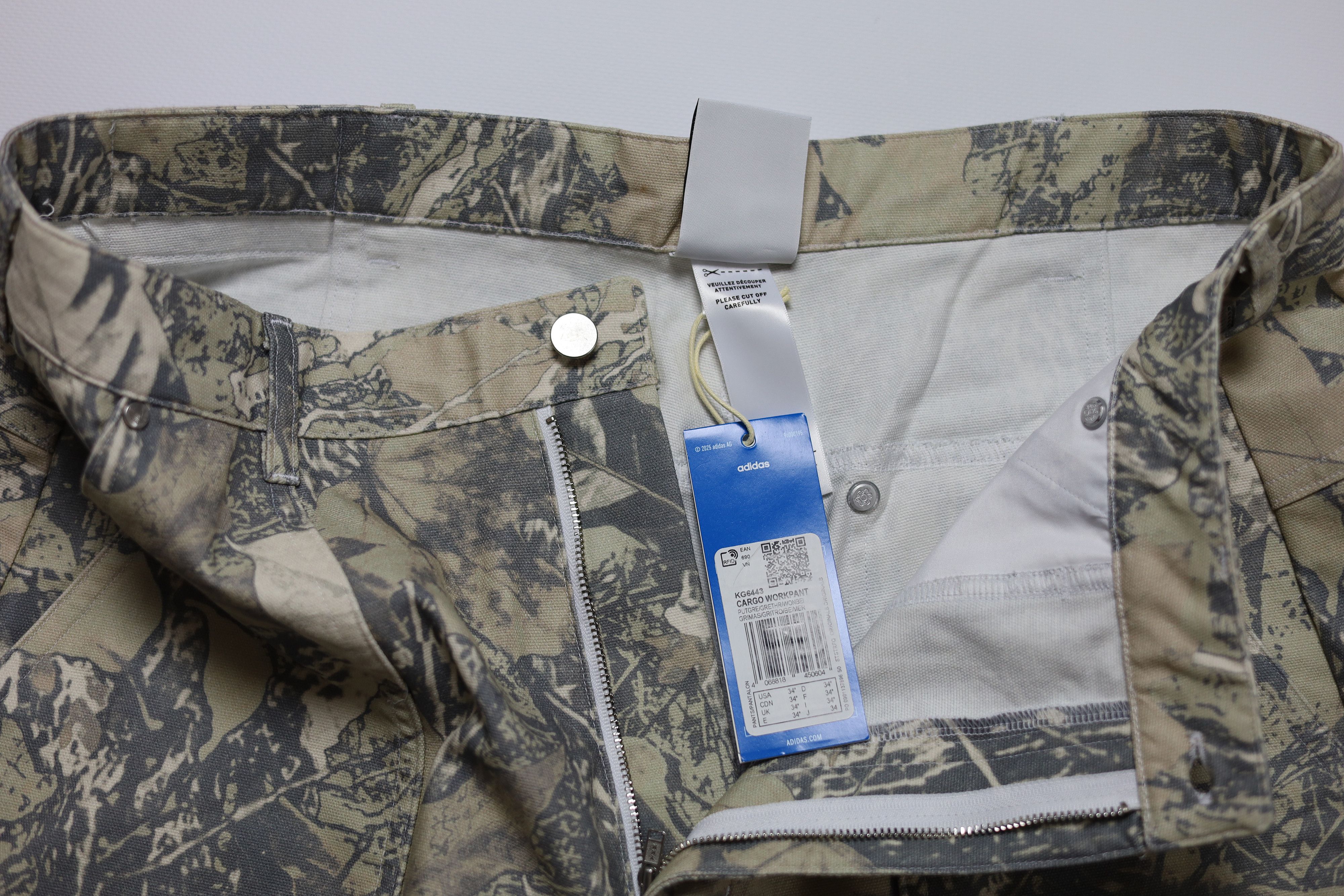 Adidas Adidas Originals Canvas Cargo Work Pants Real Tree AsiaFit Size US 34 / EU 50 - 11 Thumbnail