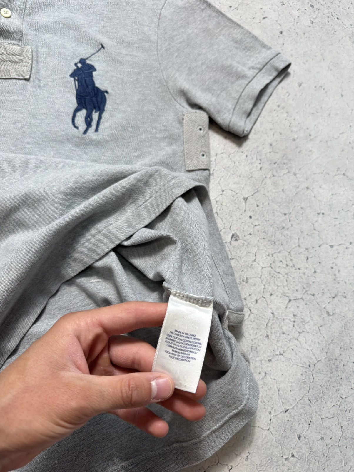 Polo Ralph Lauren Polo Ralph Lauren Big Pony #3 Polo Shirt PRL Gray Size US M / EU 48-50 / 2 - 7 Thumbnail