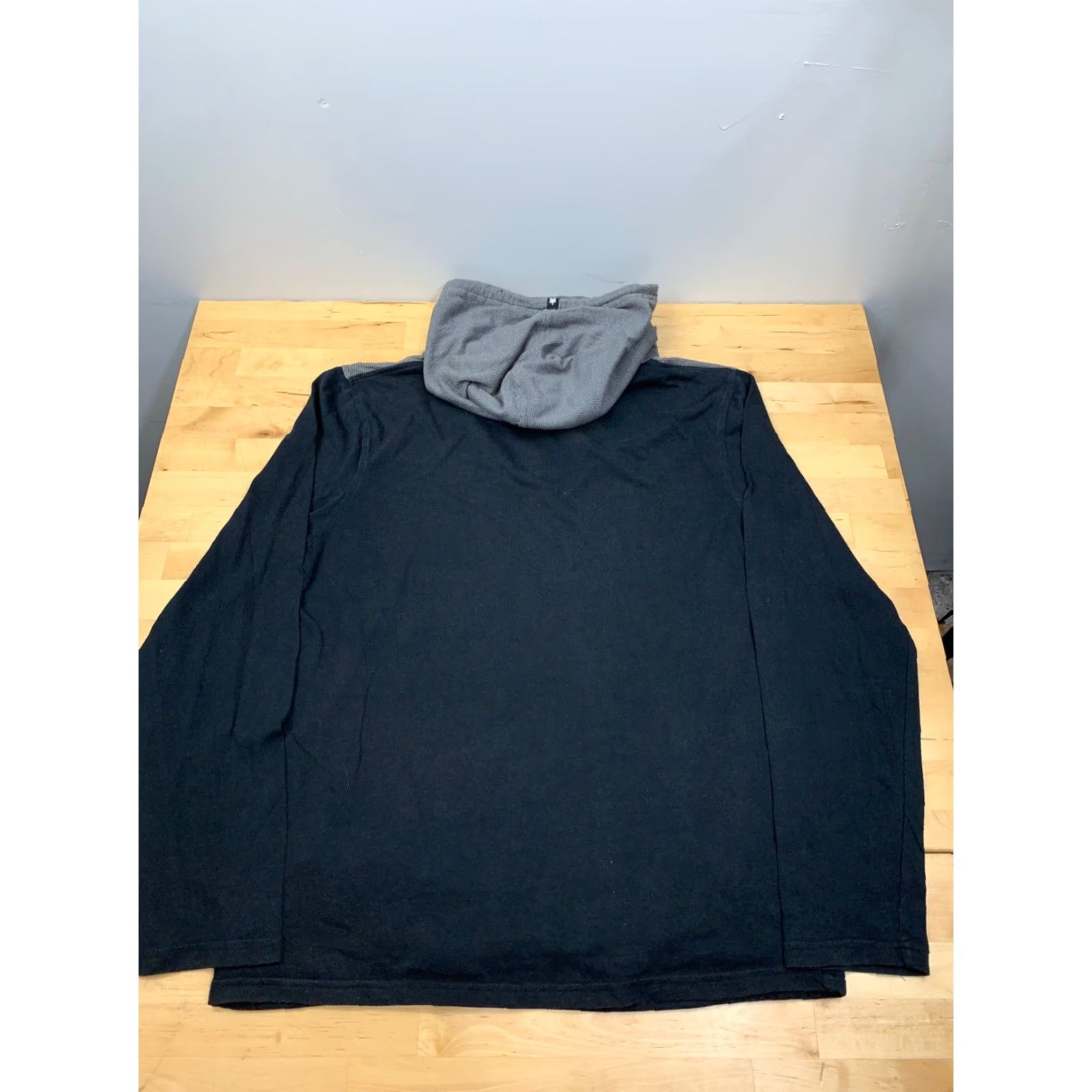 Zoo York Zoo York Mens Hoodie Long Sleeve Henley Striped M Black Size US M / EU 48-50 / 2 - 2 Thumbnail