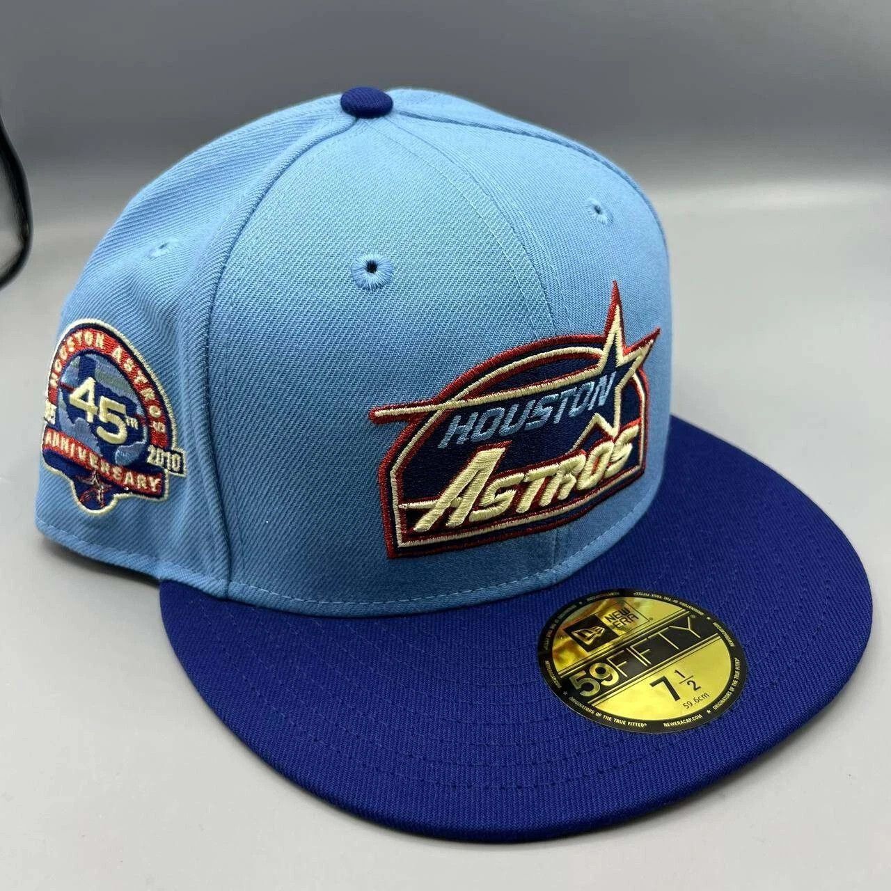 Houston Astros Hat Men 7 1/2 59Fifty New Era MLB Fitted Cap