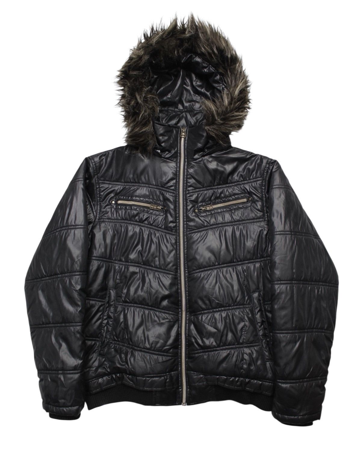 If Six Was Nine 2000S SPINALH JAPAN DETACHABLE FUR HOOD UTILITY JACKET Size US M / EU 48-50 / 2 - 1 Thumbnail