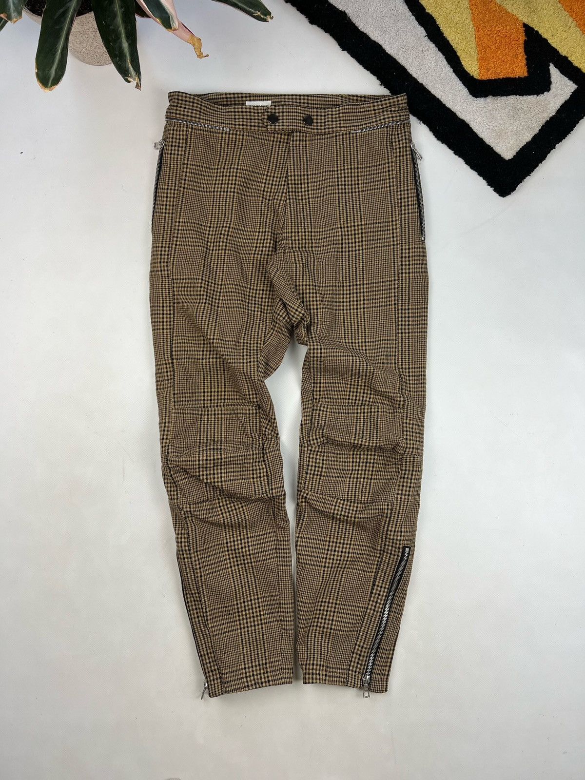 Dries Van Noten Dries van Noten plaid Pants Trousers Made in Italy cotton Size 34" / US 12 / IT 48 - 1 Thumbnail