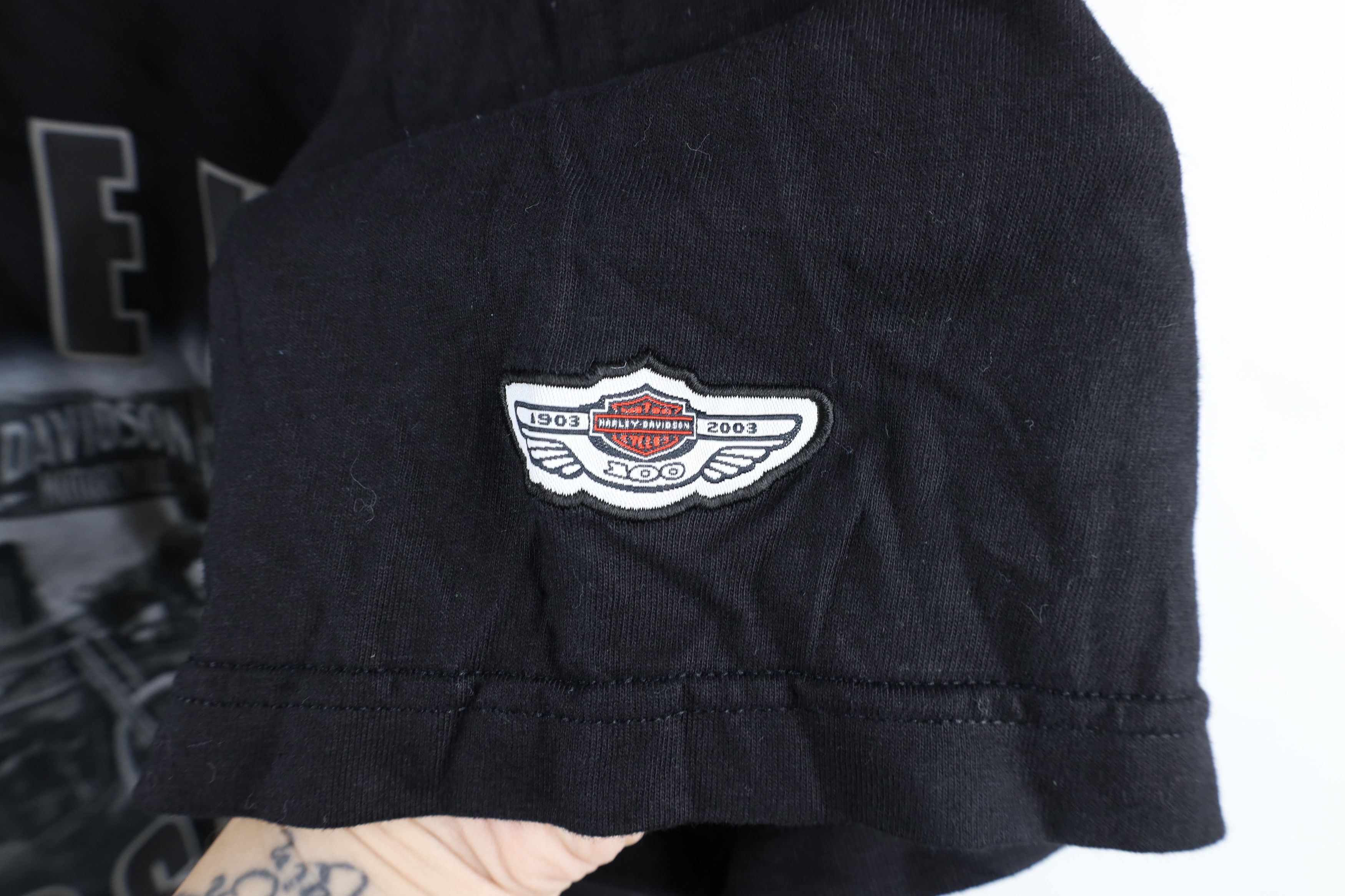 Harley Davidson NOS Y2K 2001 Harley Davidson 100 Year Anniversary T-Shirt Size US XL / EU 56 / 4 - 4 Thumbnail