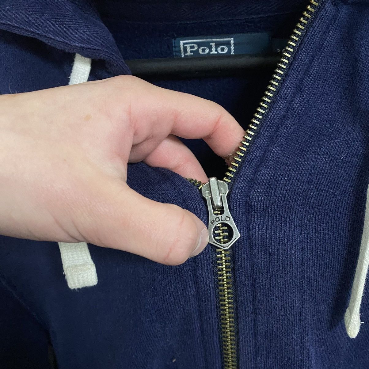 Polo Ralph Lauren Vintage Polo Ralph Lauren Zip Up Hoodie Navy Size US M / EU 48-50 / 2 - 5 Thumbnail