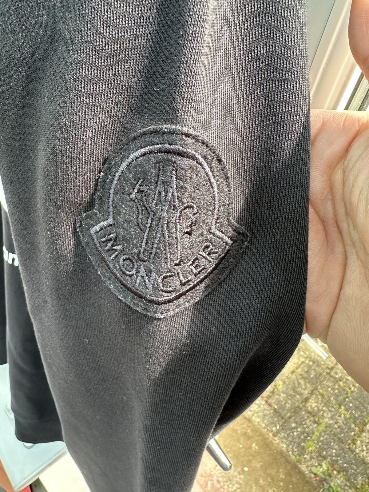 Moncler Genius Moncler Genius 2 Moncler 1952 Painted Logo Crewneck Jumper Size US L / EU 52-54 / 3 - 5 Thumbnail