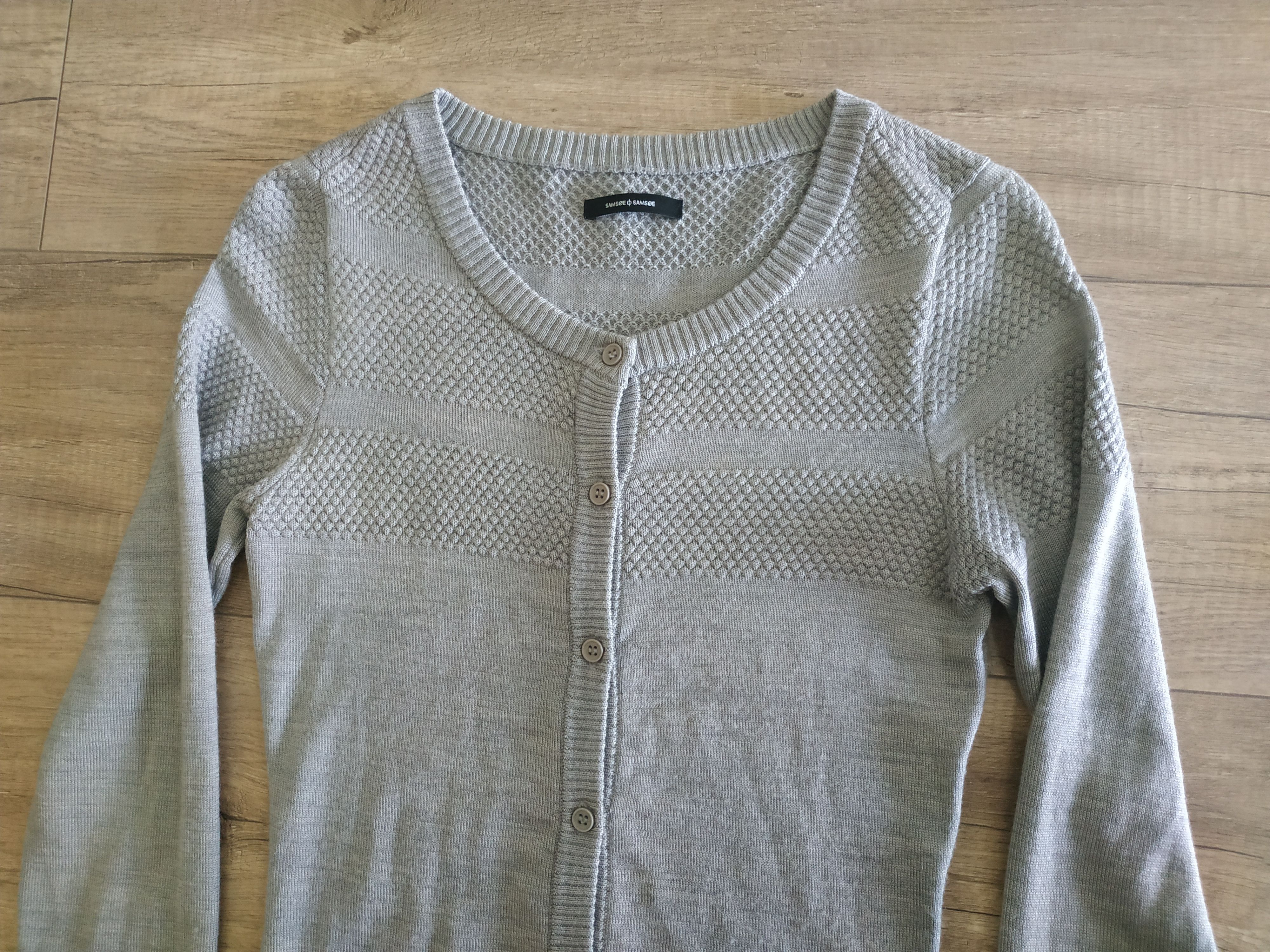 Samsoe Samsoe Samsoe&Samsoe 'Aino' Women's Wool Blend Cardigan, s. SMALL Size S / US 4 / IT 40 - 4 Thumbnail