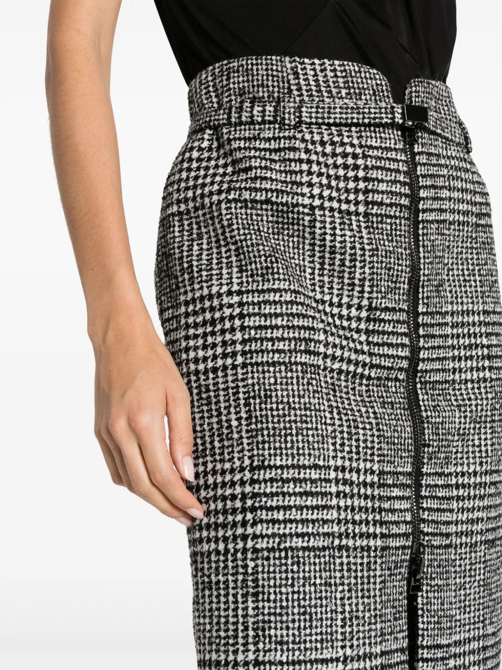 Tom Ford o1y0226 Midi Skirt in Gray/White Size 28" / US 6 / IT 42 - 2 Thumbnail