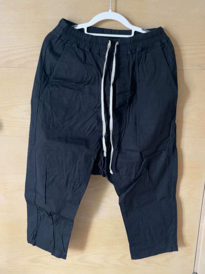 Rick Owens Black cotton halter pants