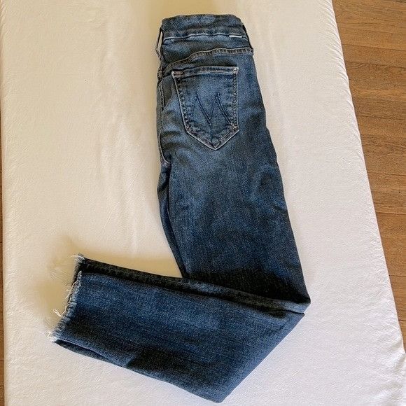 MOTHER Mother Looker Ankle Fray Jeans Size 24" / US 00 / IT 34 - 7 Thumbnail