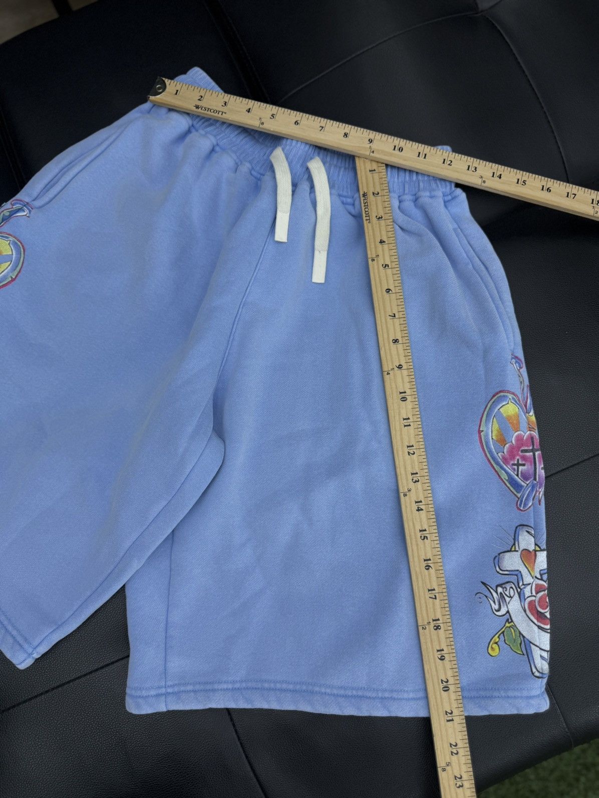 Other We Are Righteous Blue Cotton Shorts Size M (NEW) Size US 30 / EU 46 - 6 Thumbnail