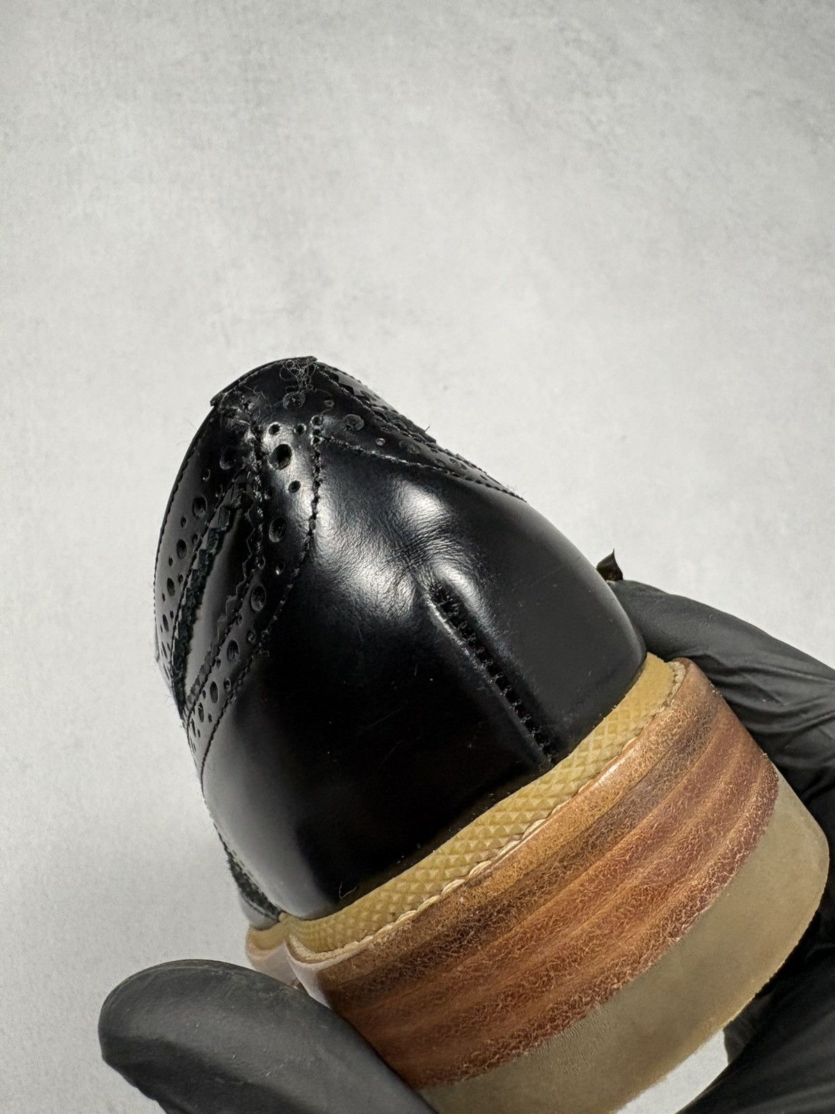 Jil Sander Jil Sander Black Leather Brogue Lug Sole Shoes Size 39 Rare Size US 6 / EU 39 - 12 Thumbnail
