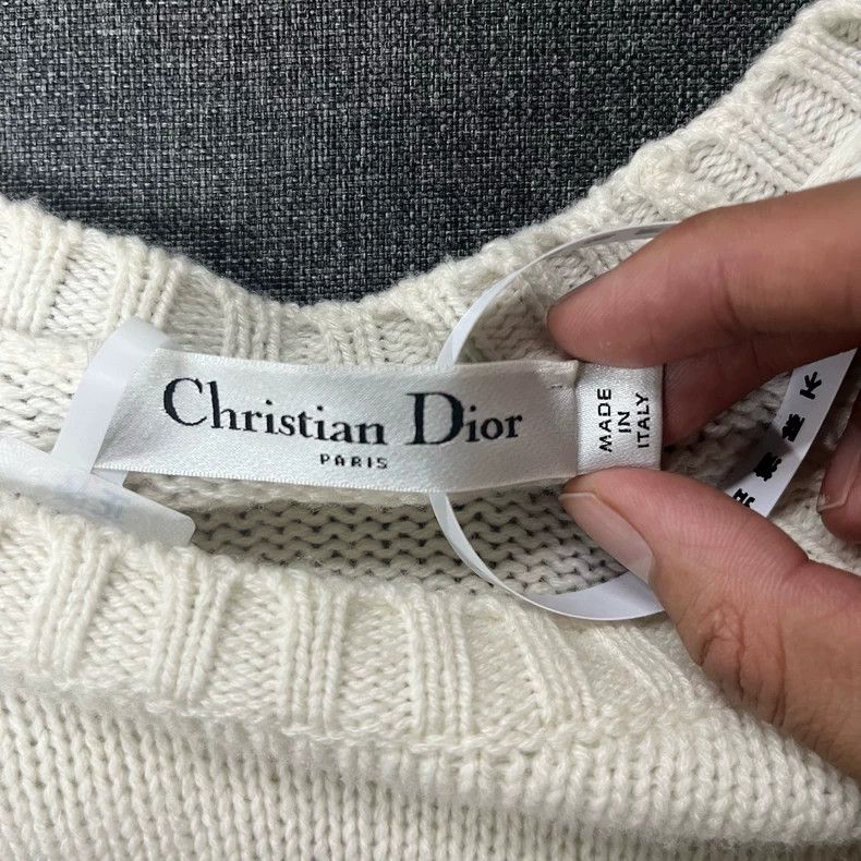 Dior Dior White five-pointed star butterfly sleeve knitted shor Size M / US 6-8 / IT 42-44 - 5 Thumbnail