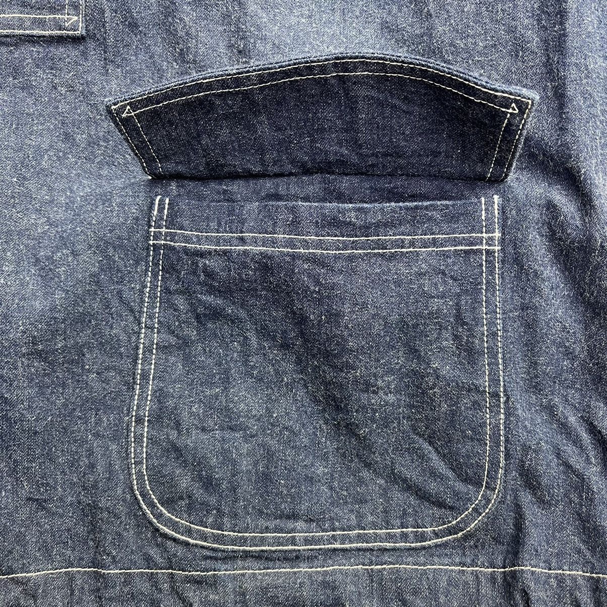 Buzz Rickson's × Japanese Brand × Toyo Enterprises Buzz Rickson’s US NAVY Pull Over Denim Jacket Size US L / EU 52-54 / 3 - 15 Thumbnail