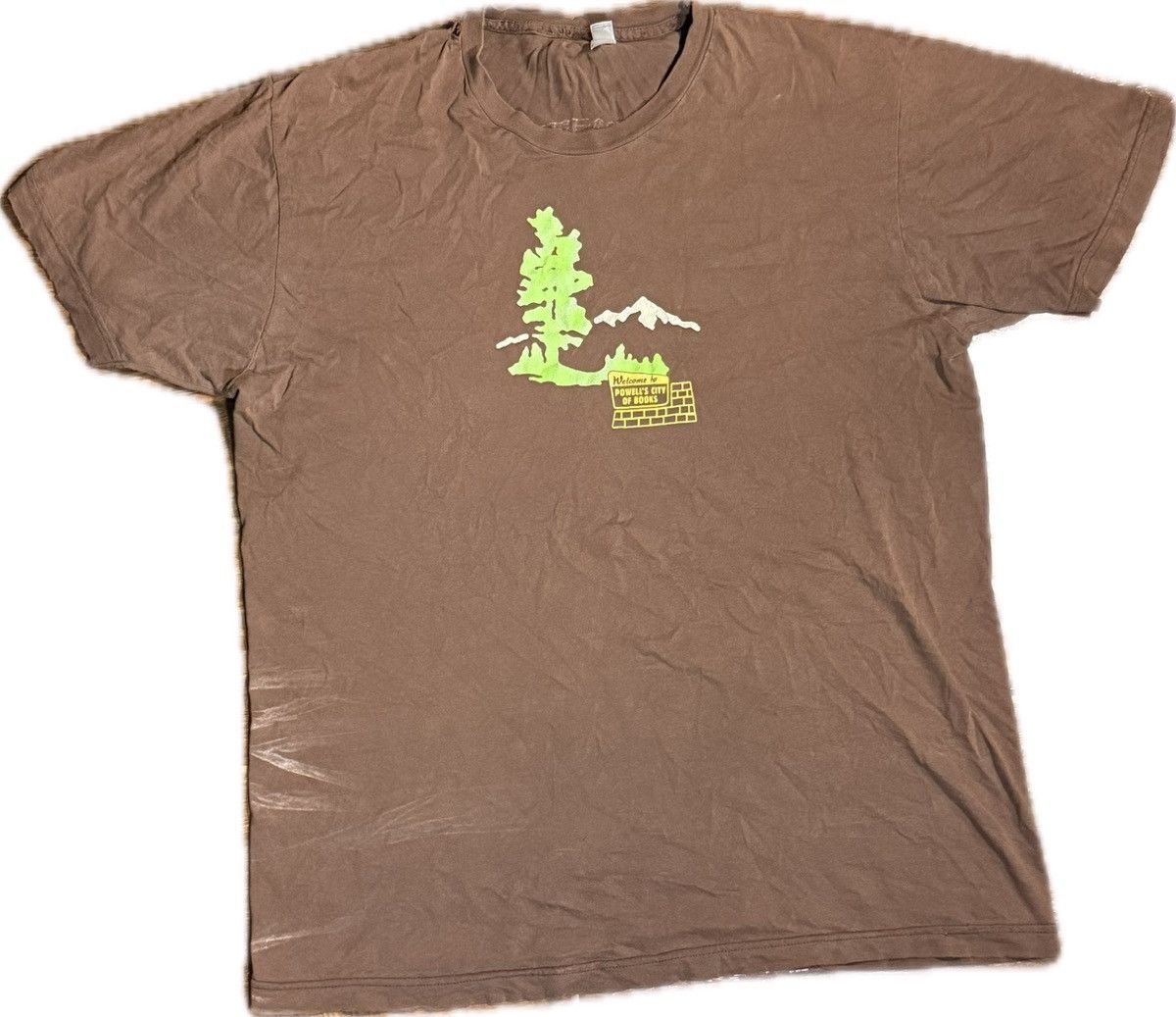 Other Vintage Brown and green PNW naturally distressed graphic tee Size US M / EU 48-50 / 2 - 1 Thumbnail