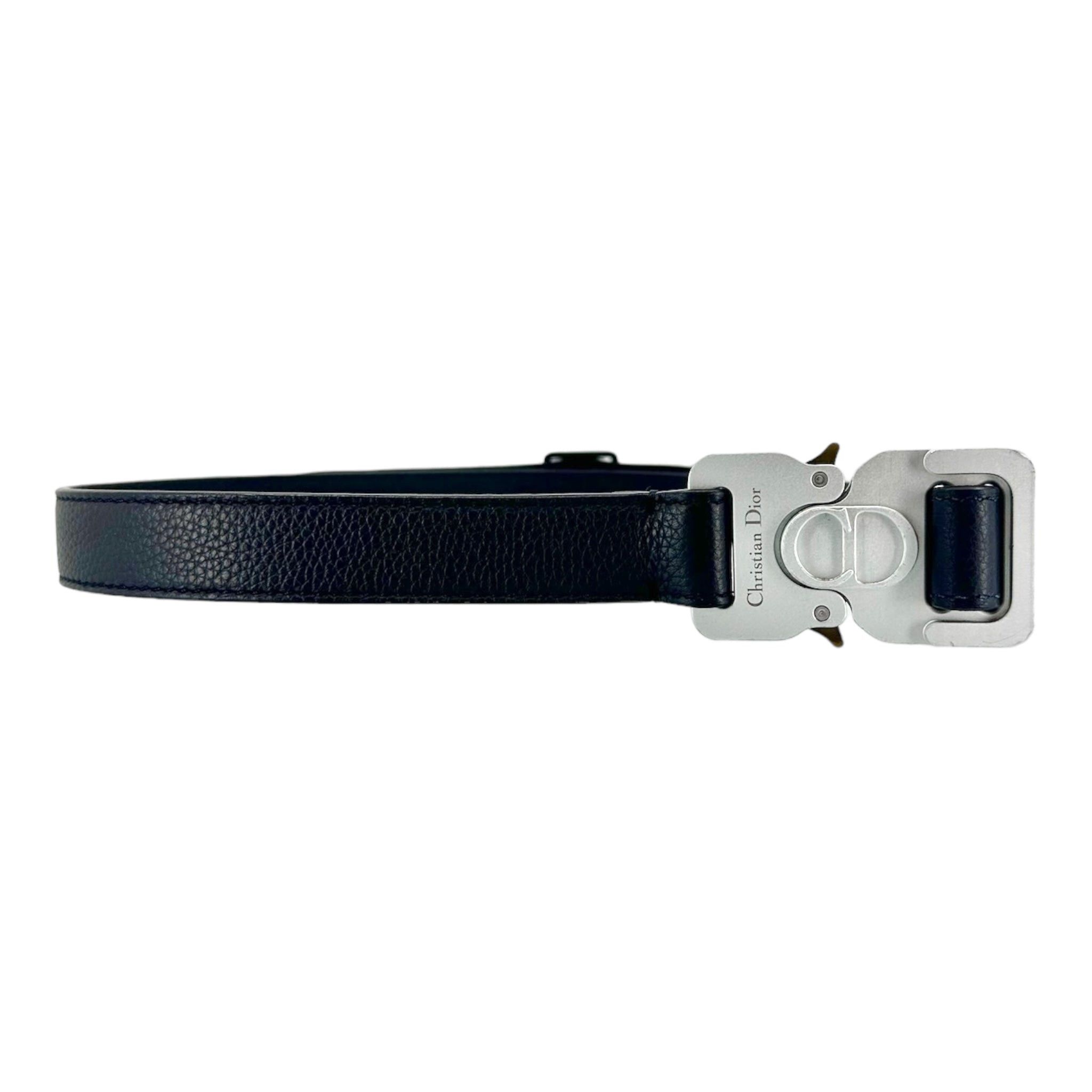 Dior Dior x Alyx Rollercoaster Buckle Belt Navy Grailed
