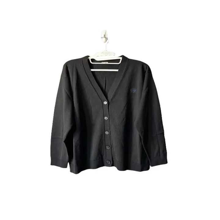 Loewe LOEWE Classic Logo Cardigan in Black Size US S / EU 44-46 / 1 - 1 Thumbnail
