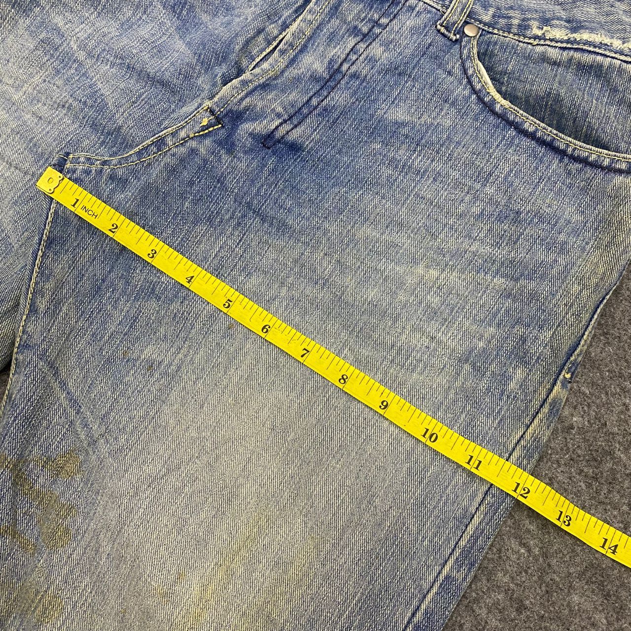 Japanese Brand 💥Best Offer💥Vintage Gold Monkey Project Distressed Denim Size US 34 / EU 50 - 7 Thumbnail