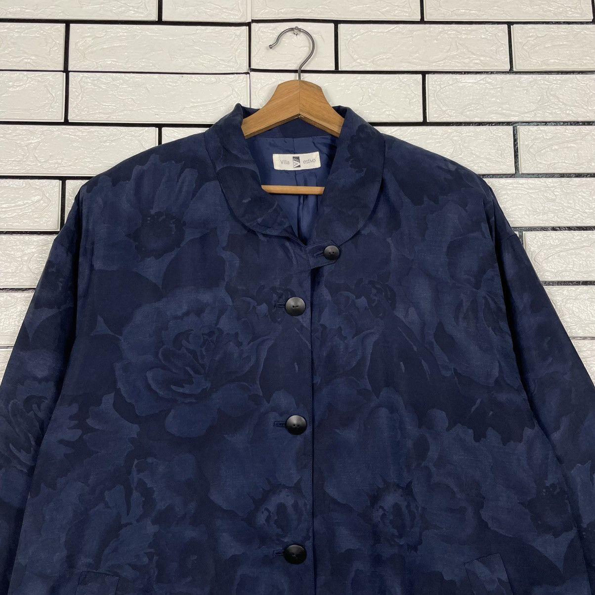 Japanese Brand Villa Estivo Flower Design Overcoat Size M / US 6-8 / IT 42-44 - 2 Thumbnail