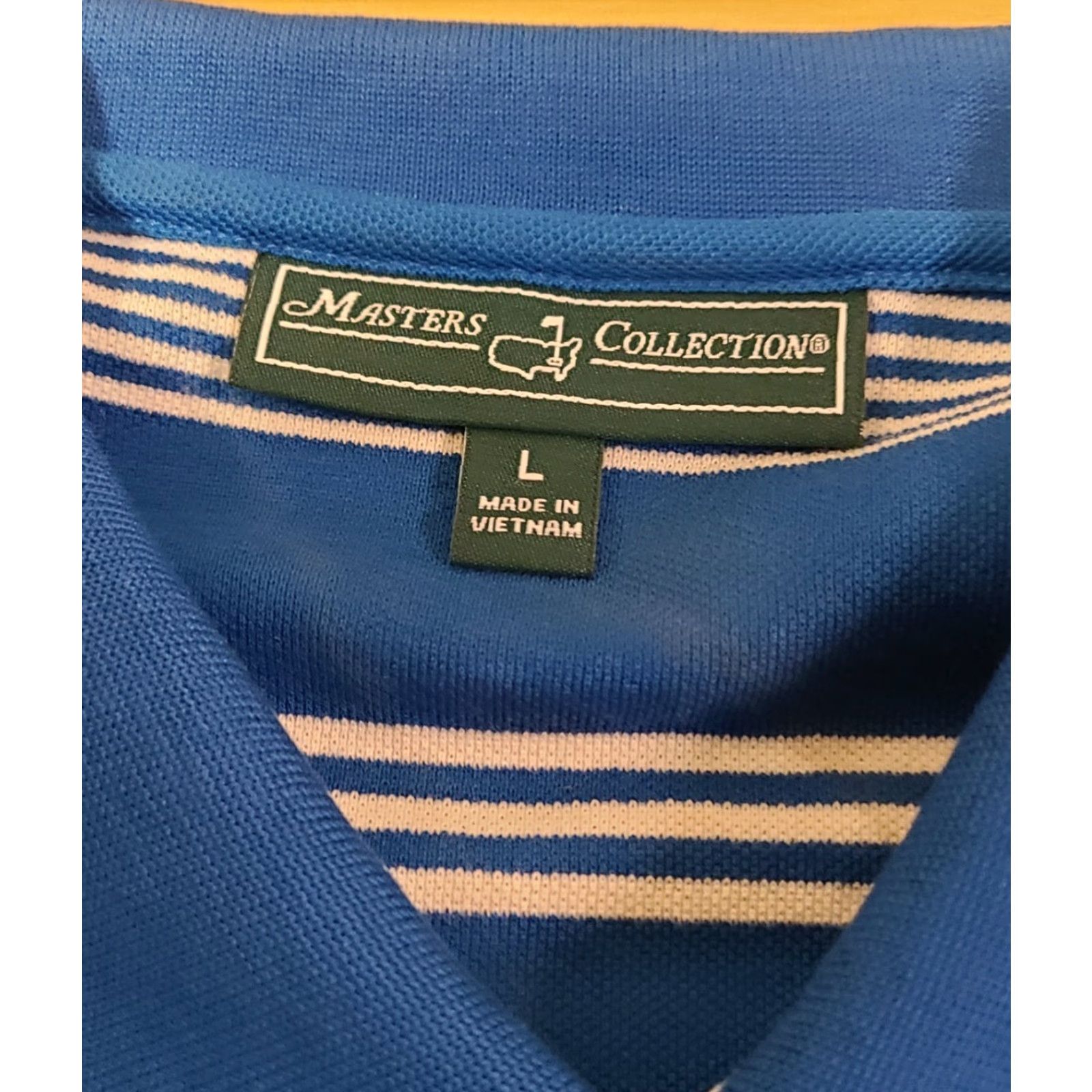 Vintage Masters Collection Polo Shirt Striped Augusta Blue L Men Size US L / EU 52-54 / 3 - 4 Thumbnail