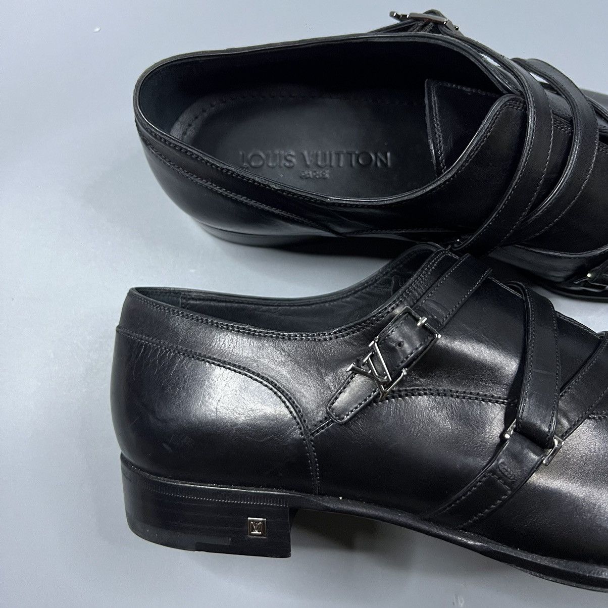 Louis Vuitton Louis Vuitton LV Logo Equinox Derby Leather Shoes Size US 9 / EU 42 - 5 Thumbnail