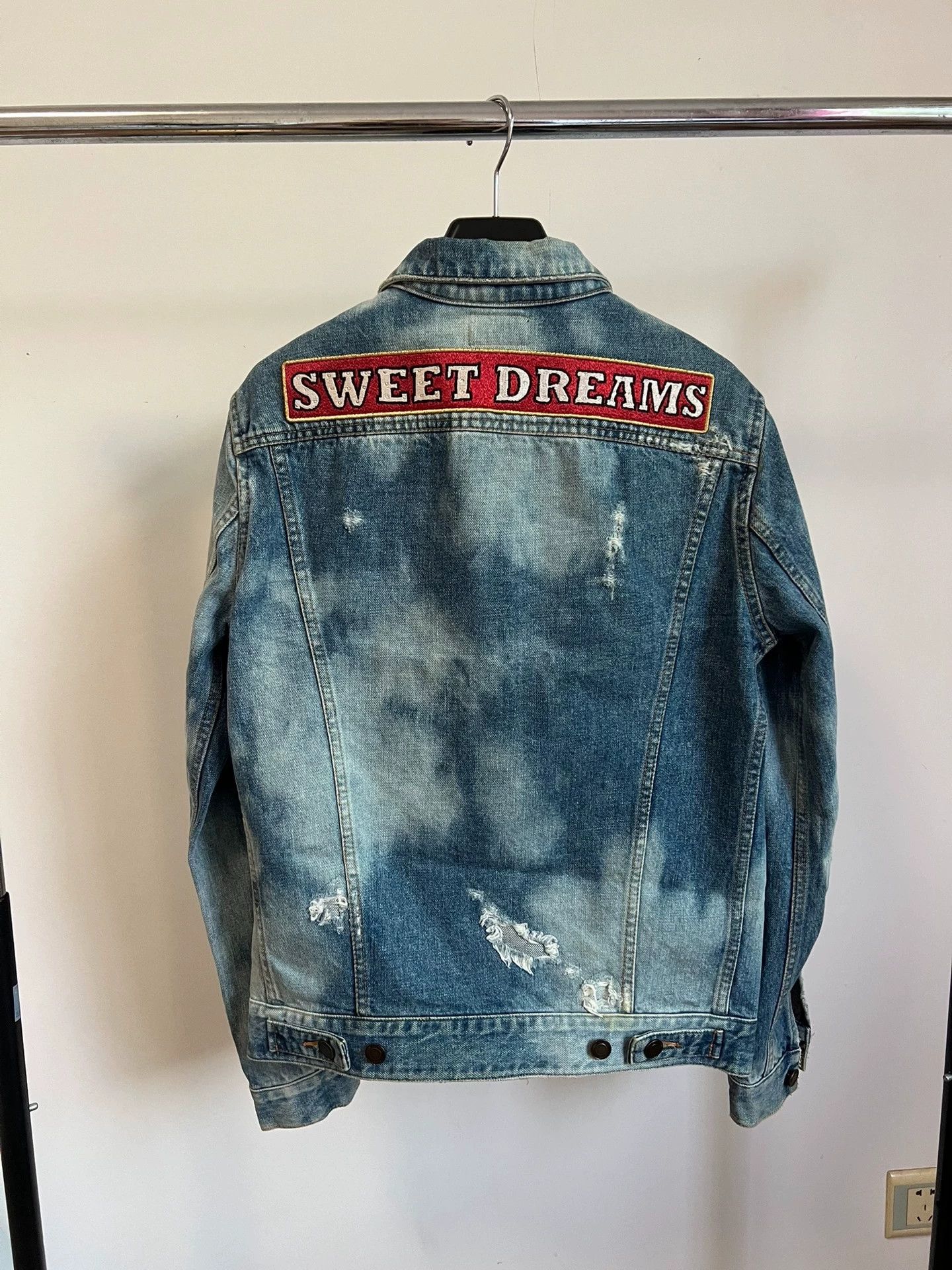 Saint Laurent Paris Saint Laurent SLP17SS Splatter Dyed Denim Jacket Size US S / EU 44-46 / 1 - 2 Thumbnail