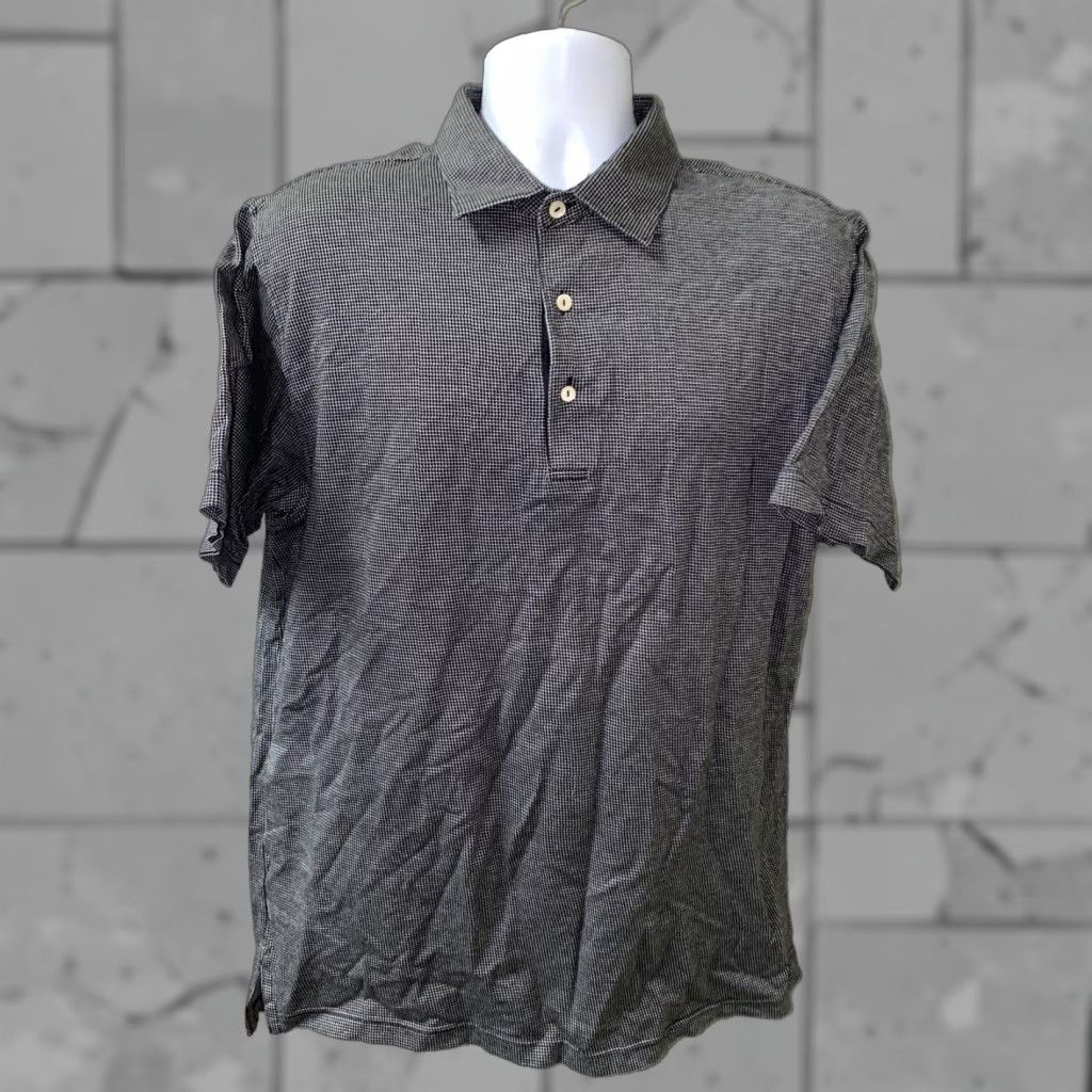 Peter Millar Peter Millar Mens Polo Shirt Short Sleeve Golf Size L Black/White Size US L / EU 52-54 / 3 - 1 Thumbnail